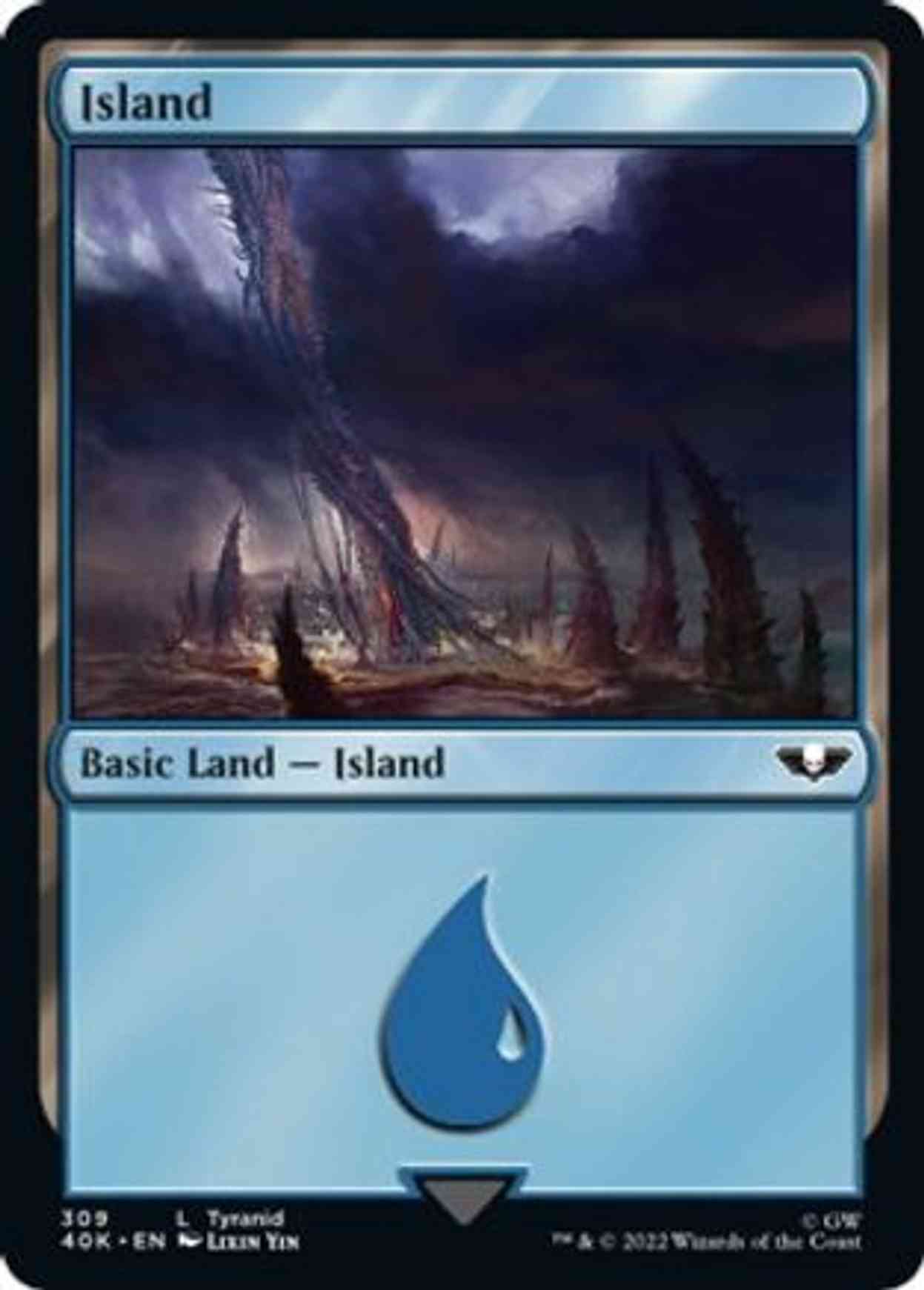 Island (309) (Surge Foil) magic card front