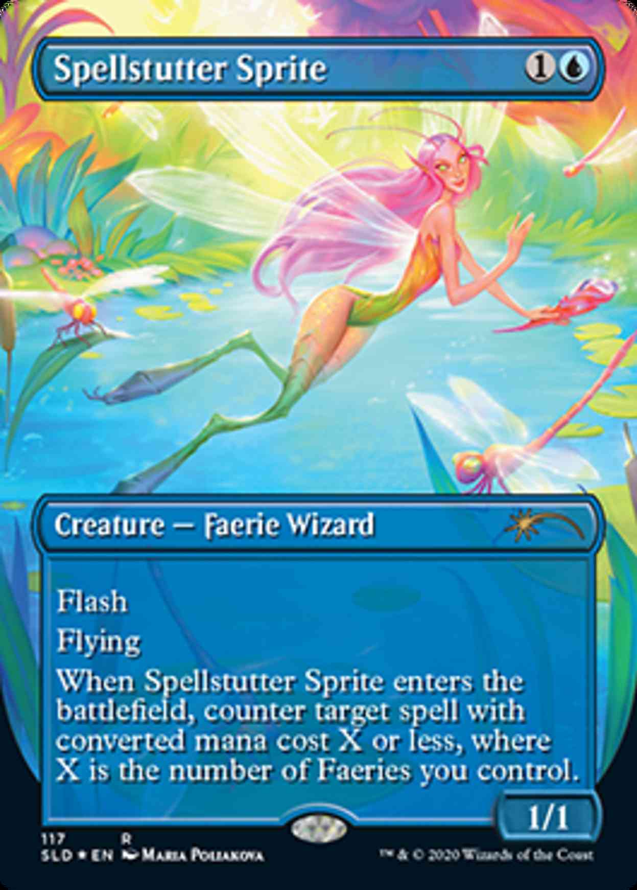 Spellstutter Sprite (Borderless) magic card front
