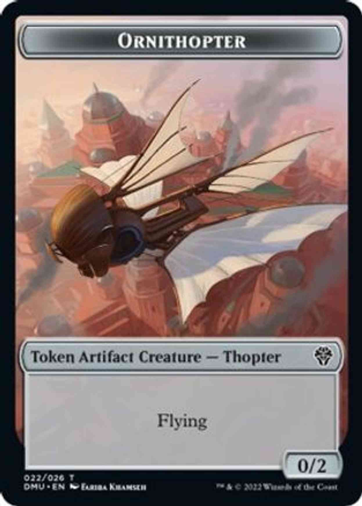 Ornithopter Token magic card front