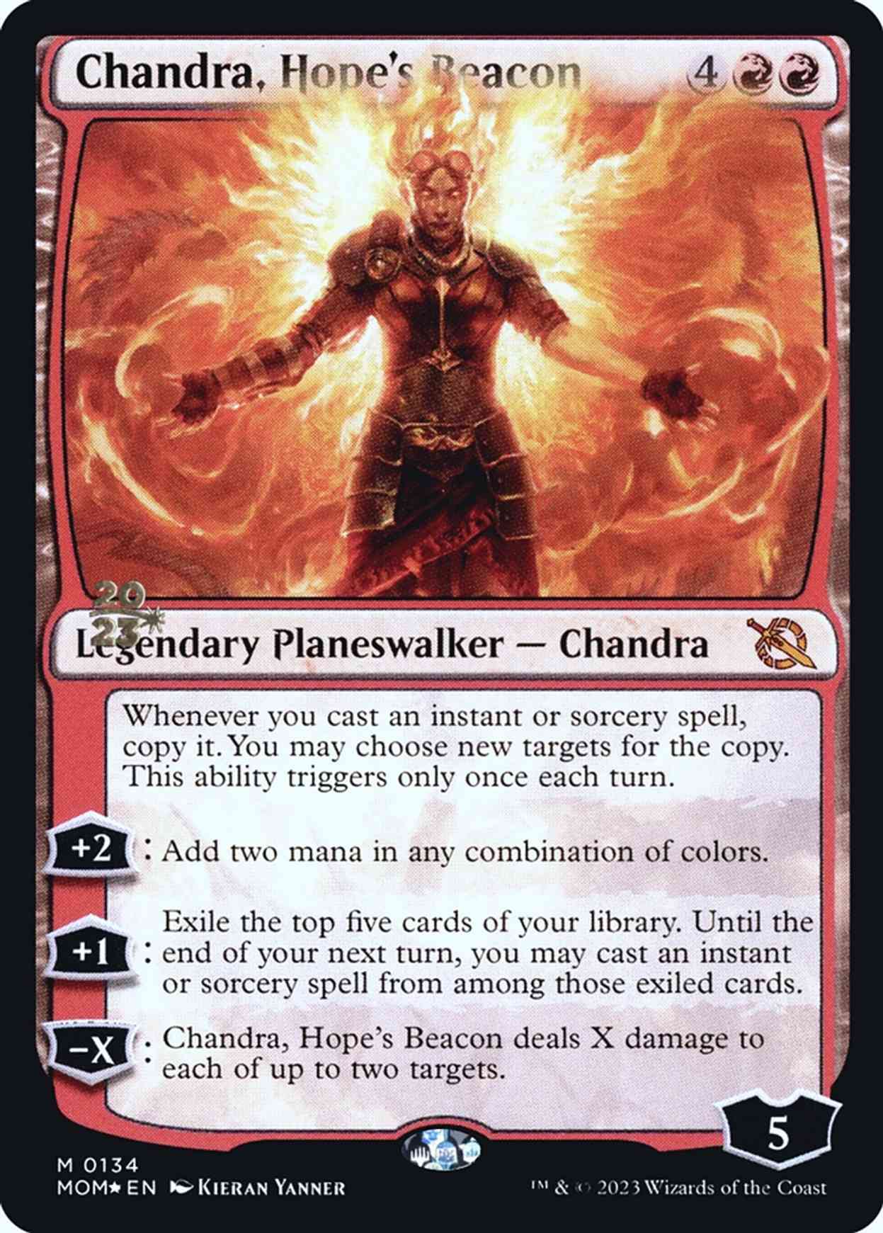 Chandra, Hope's Beacon magic card front