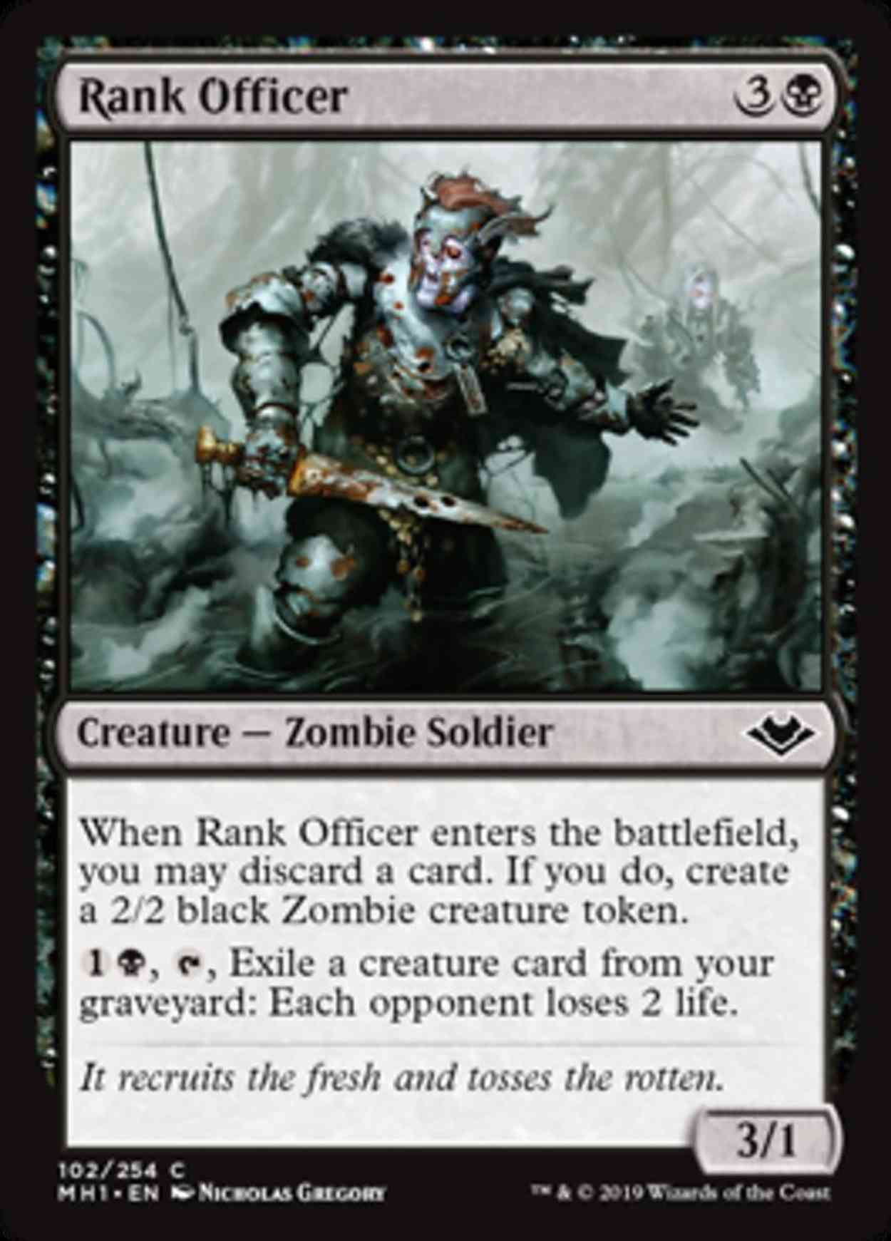 Rank Officer magic card front