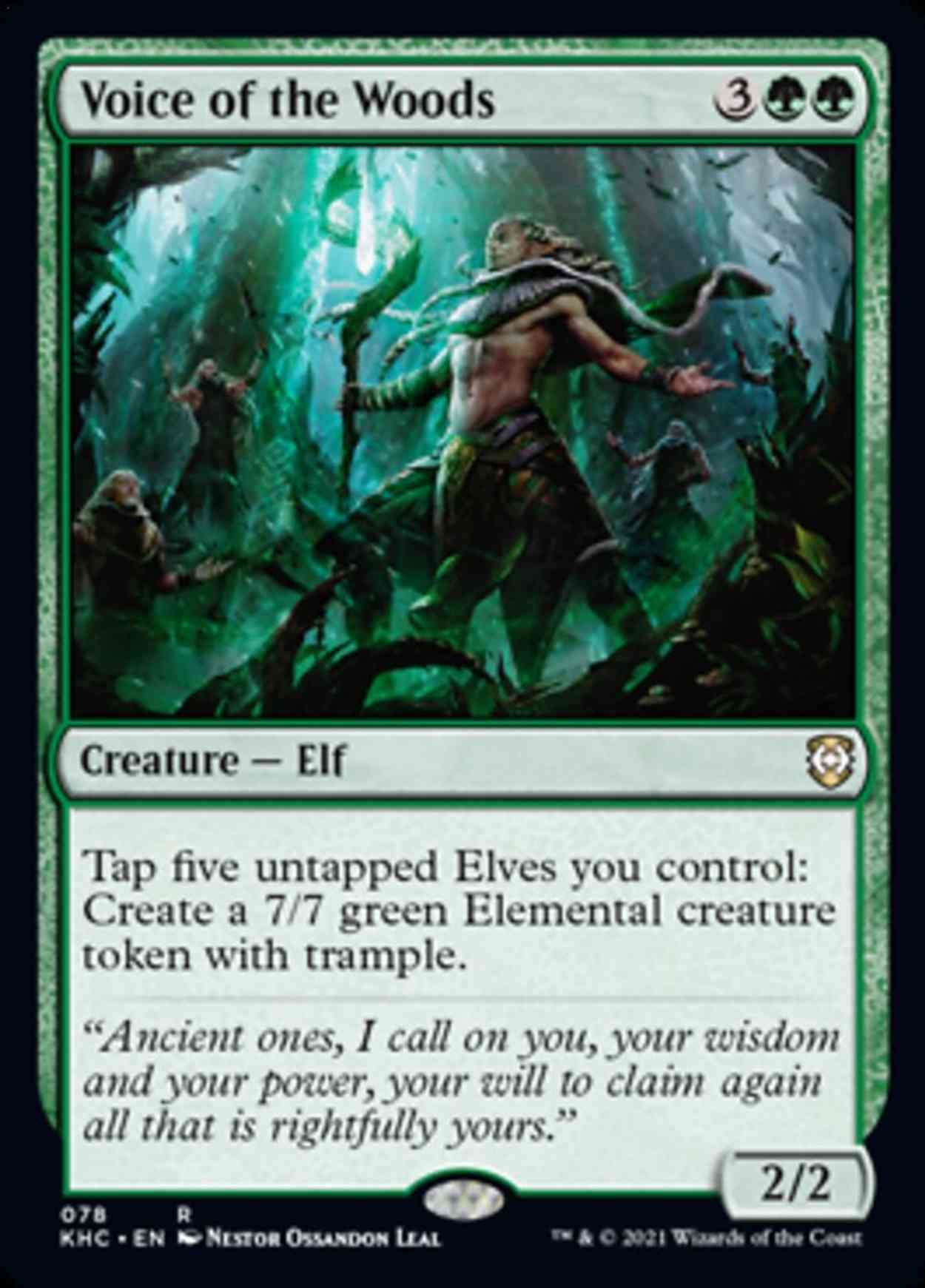 Voice of the Woods magic card front