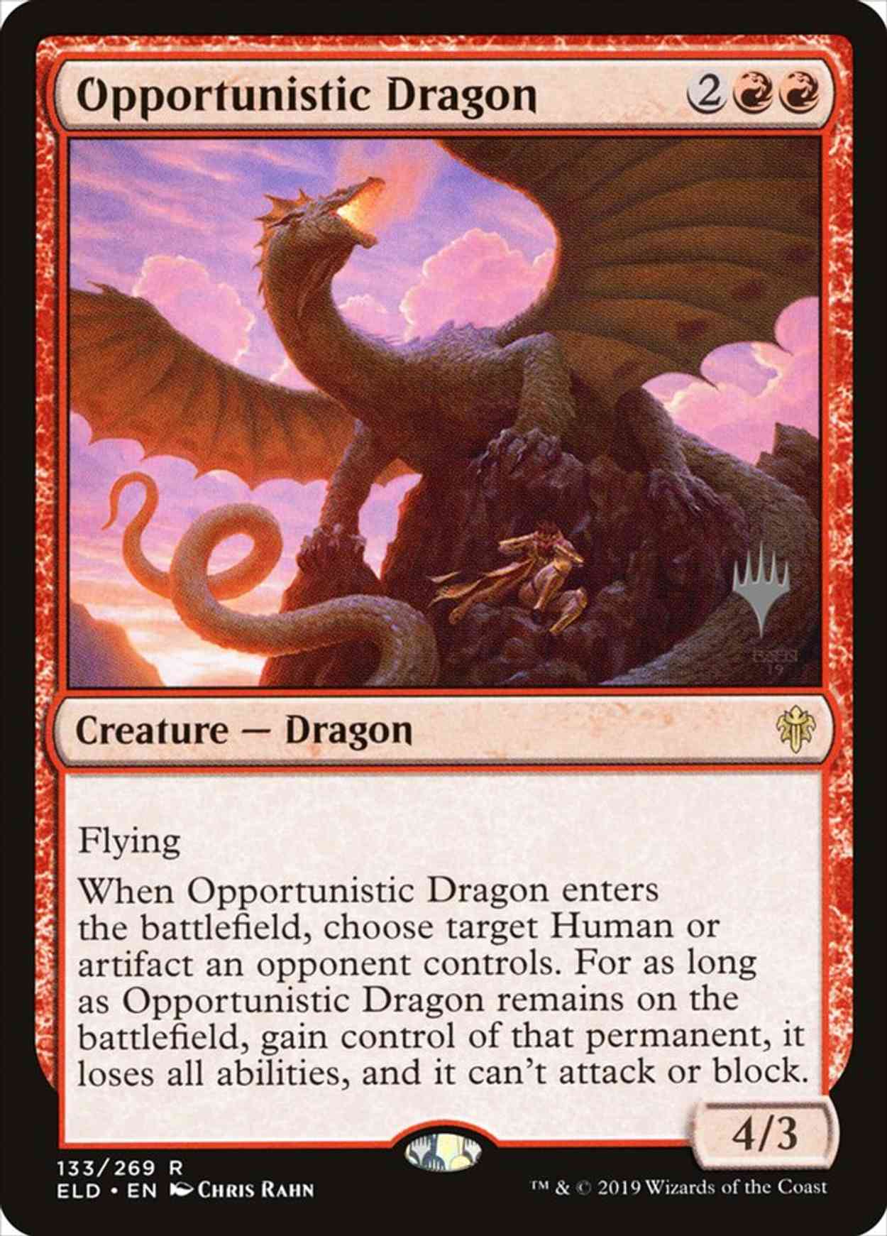 Opportunistic Dragon magic card front
