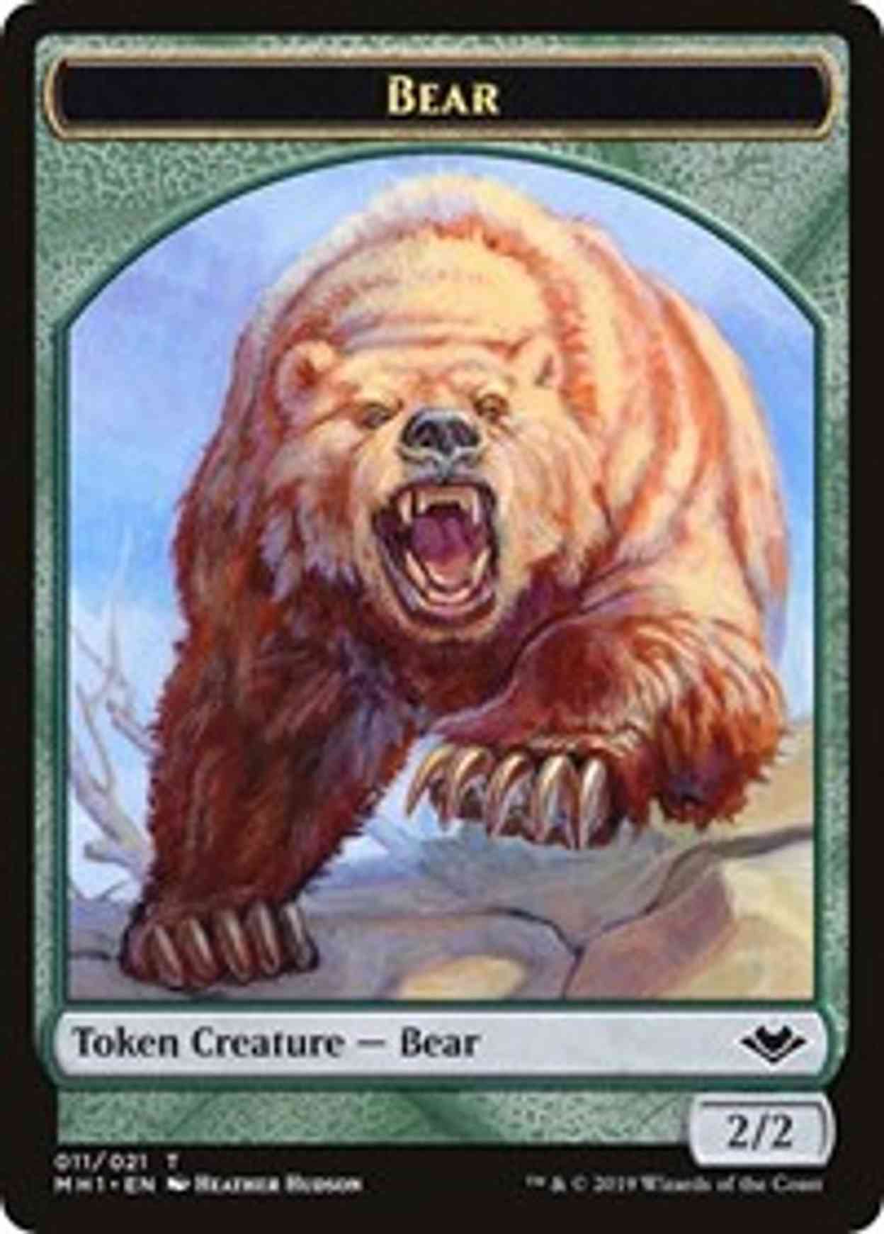 Bear // Spirit Double-sided Token magic card front