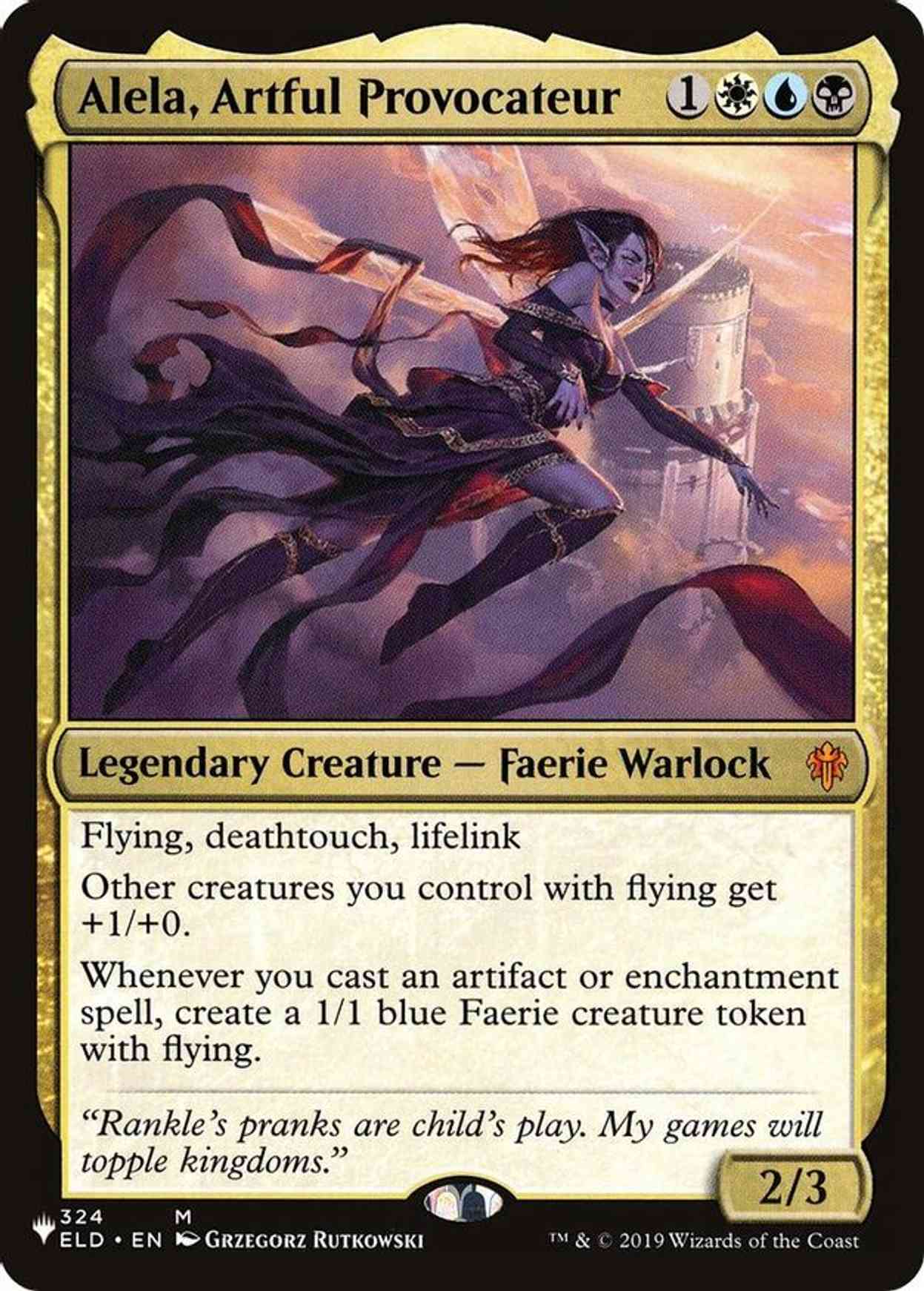 Alela, Artful Provocateur magic card front