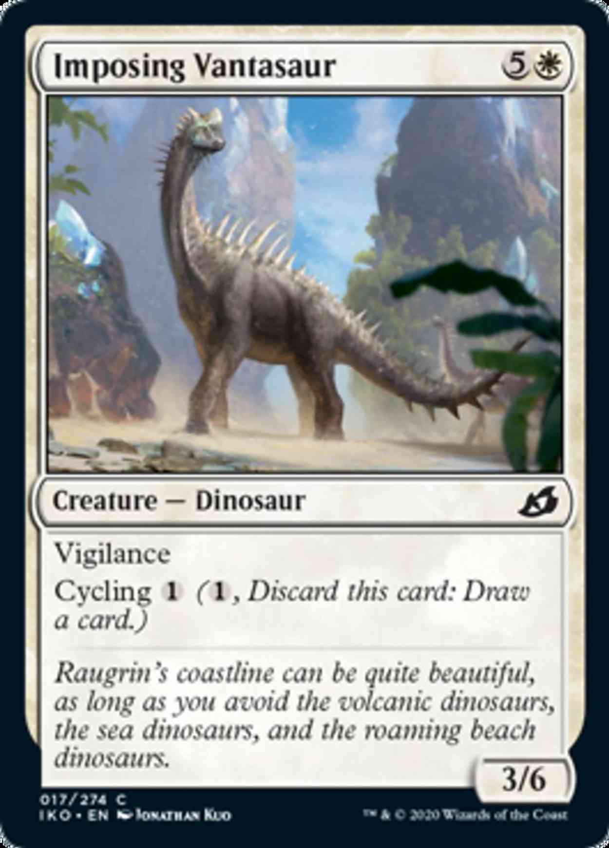 Imposing Vantasaur magic card front