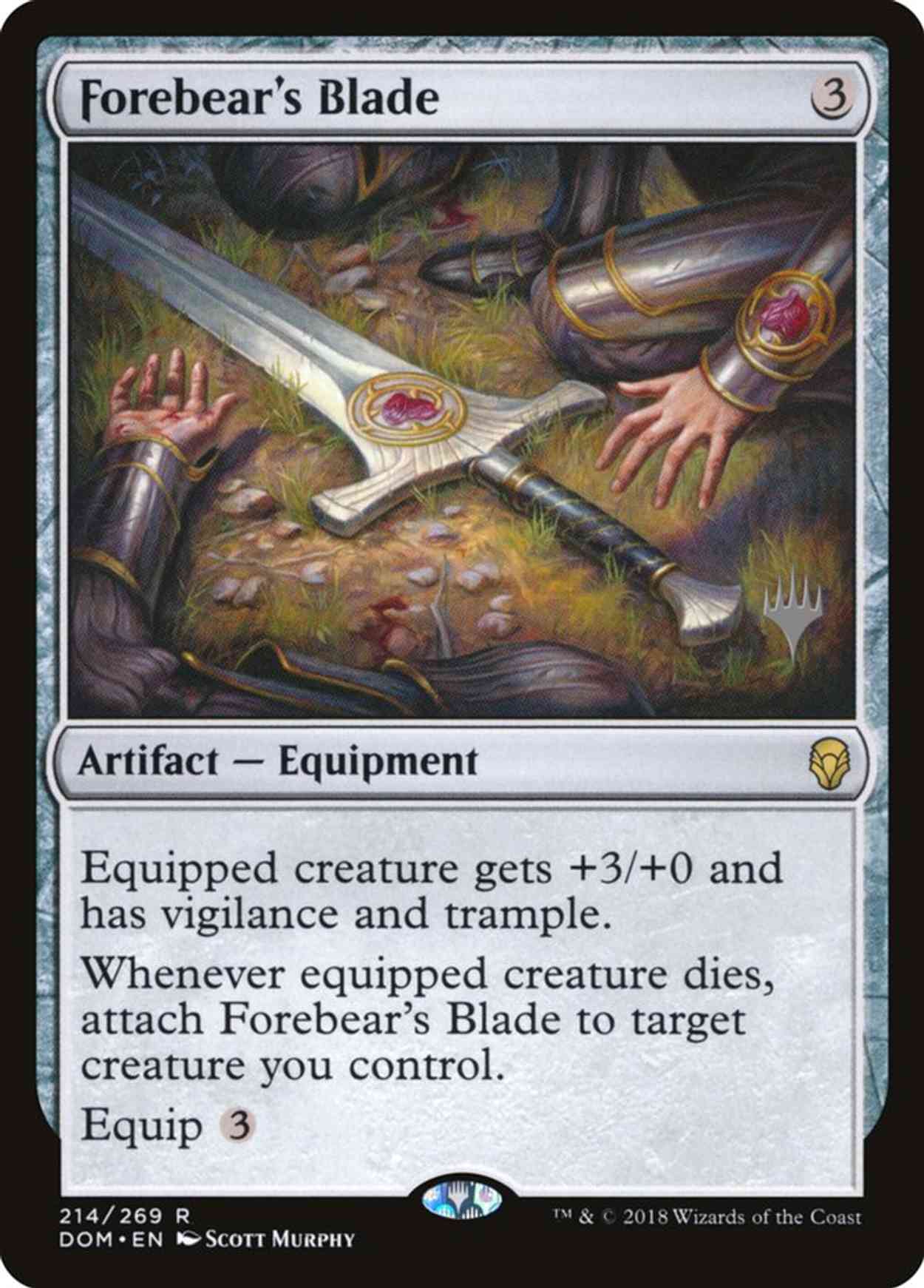 Forebear's Blade magic card front