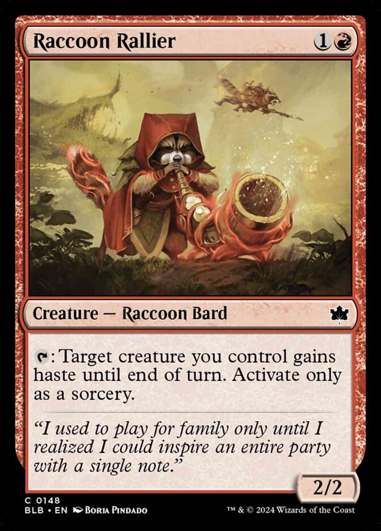 Raccoon Rallier magic card front