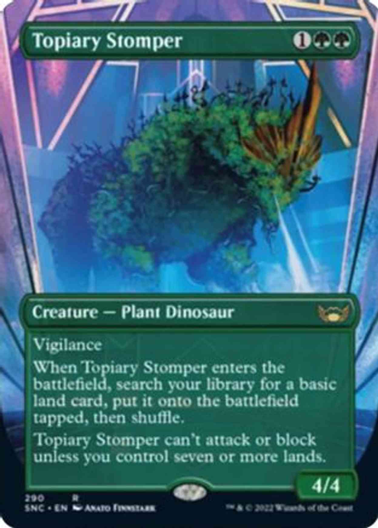 Topiary Stomper (Borderless) magic card front