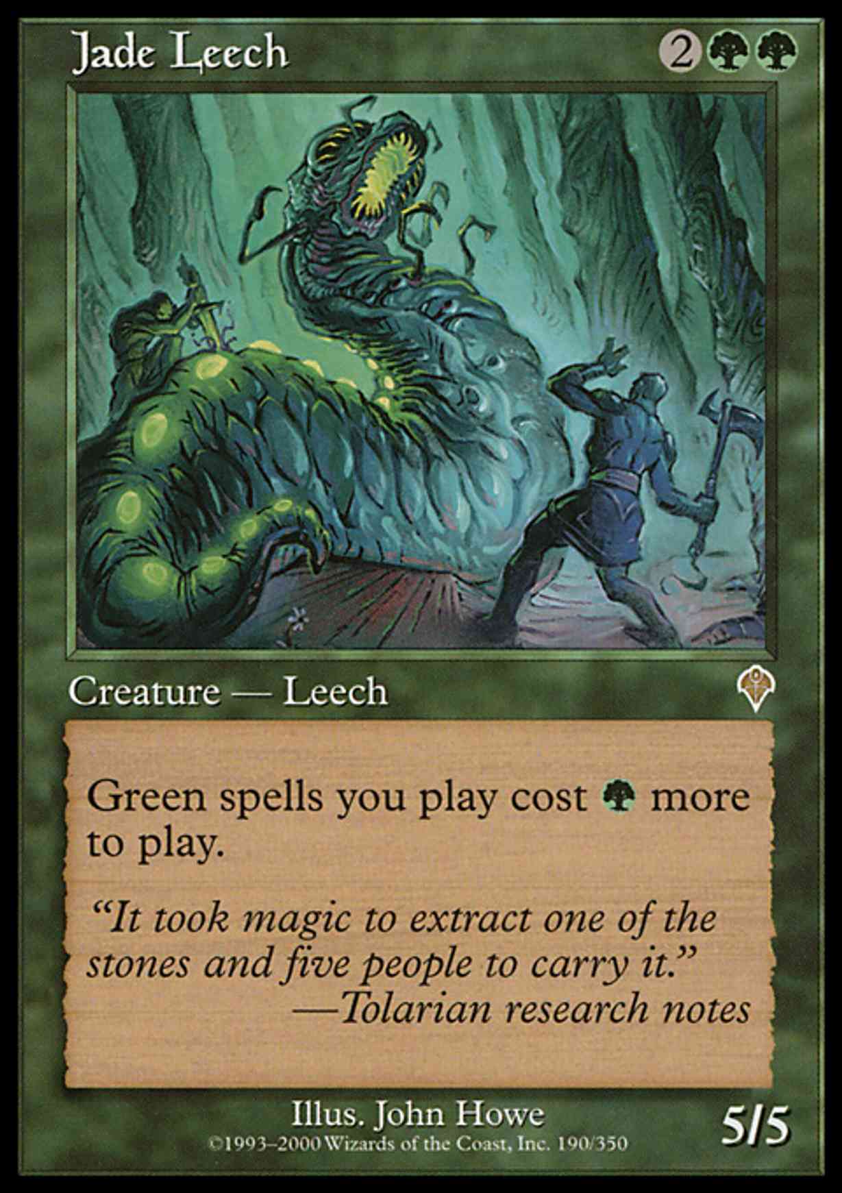 Jade Leech magic card front