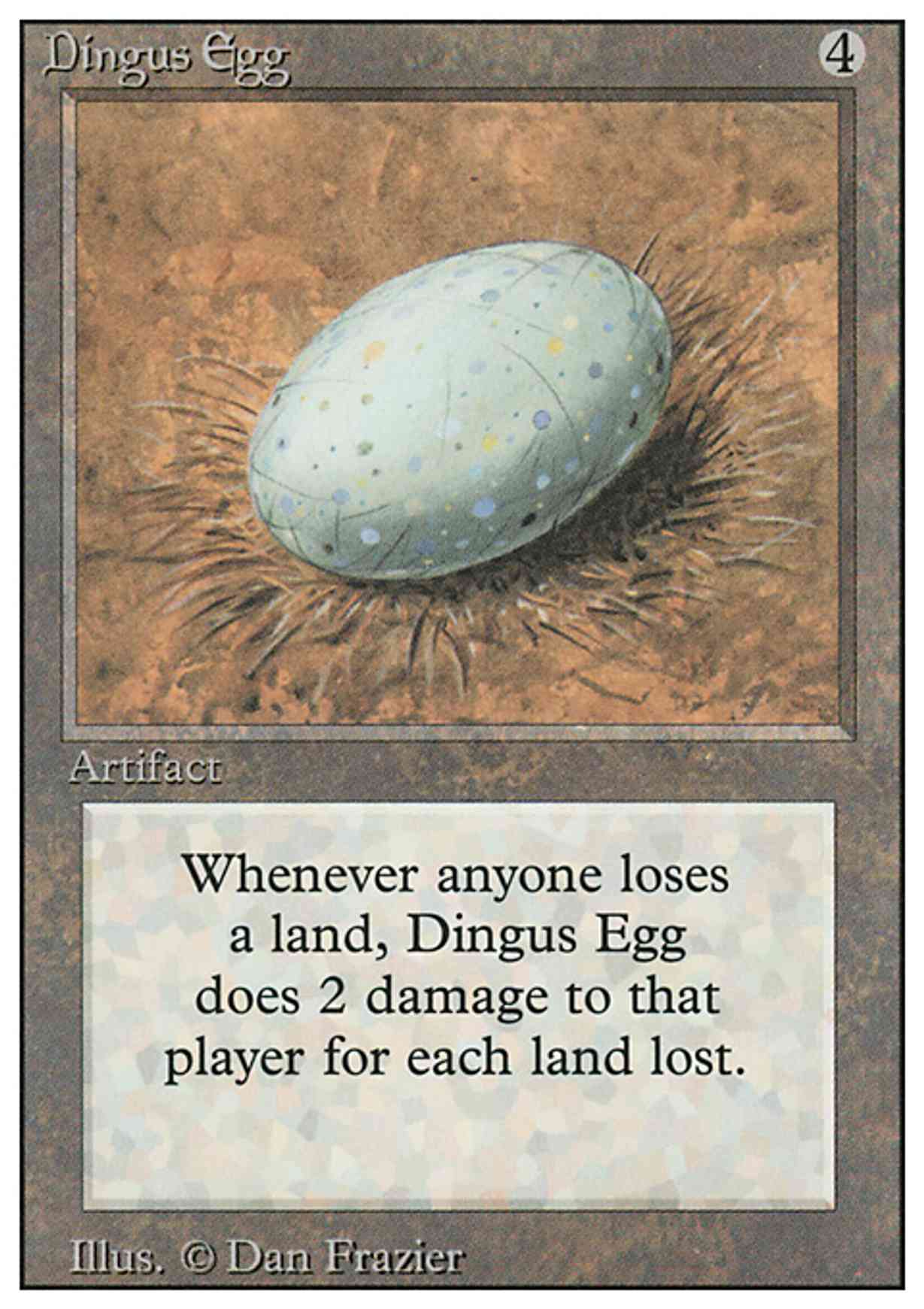 Dingus Egg magic card front