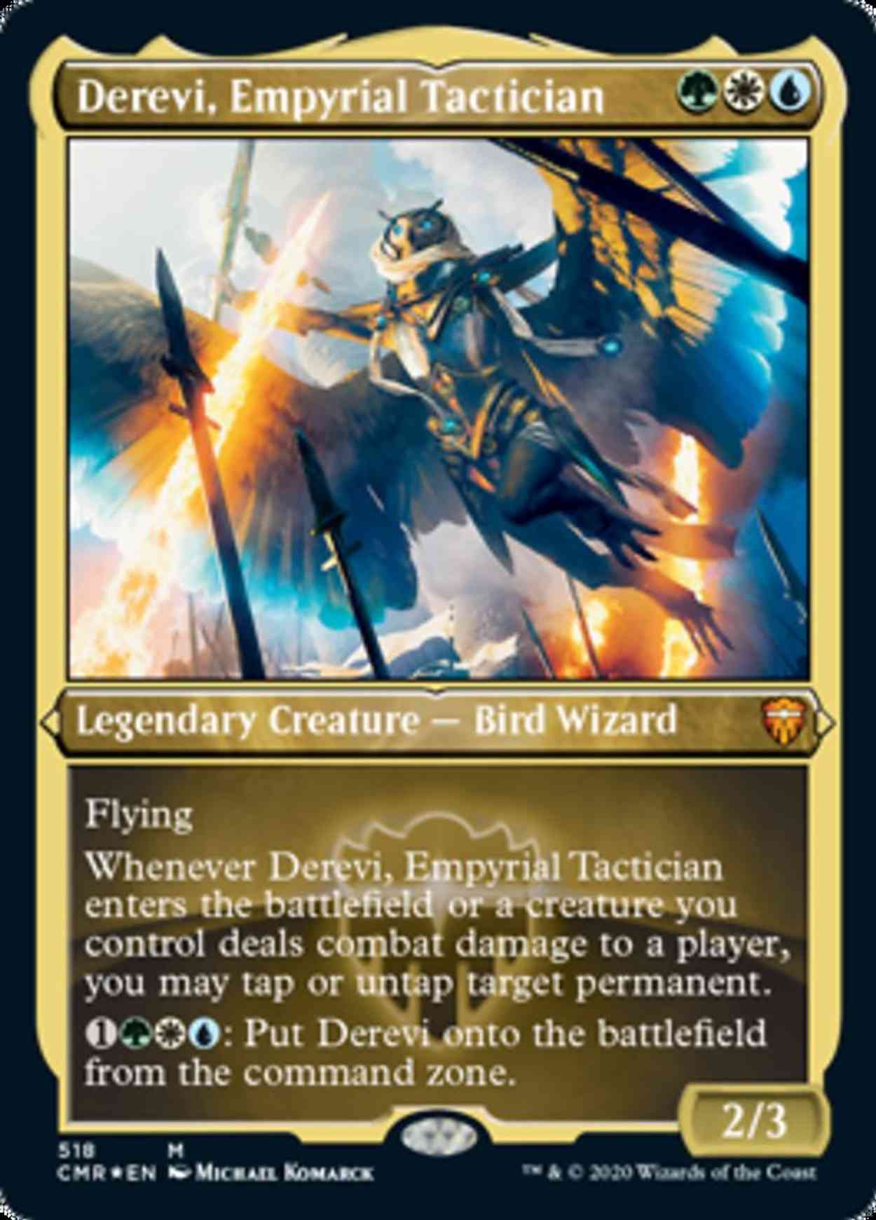 Derevi, Empyrial Tactician (Foil Etched) magic card front