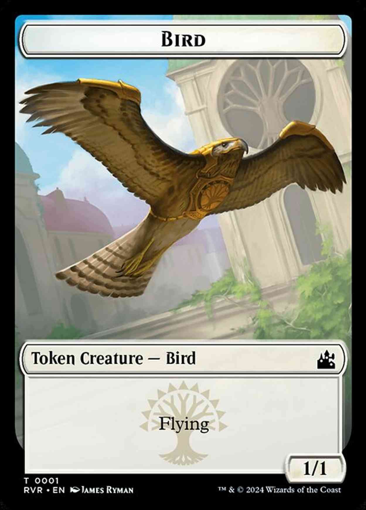Bird // Rhino Double-Sided Token magic card front
