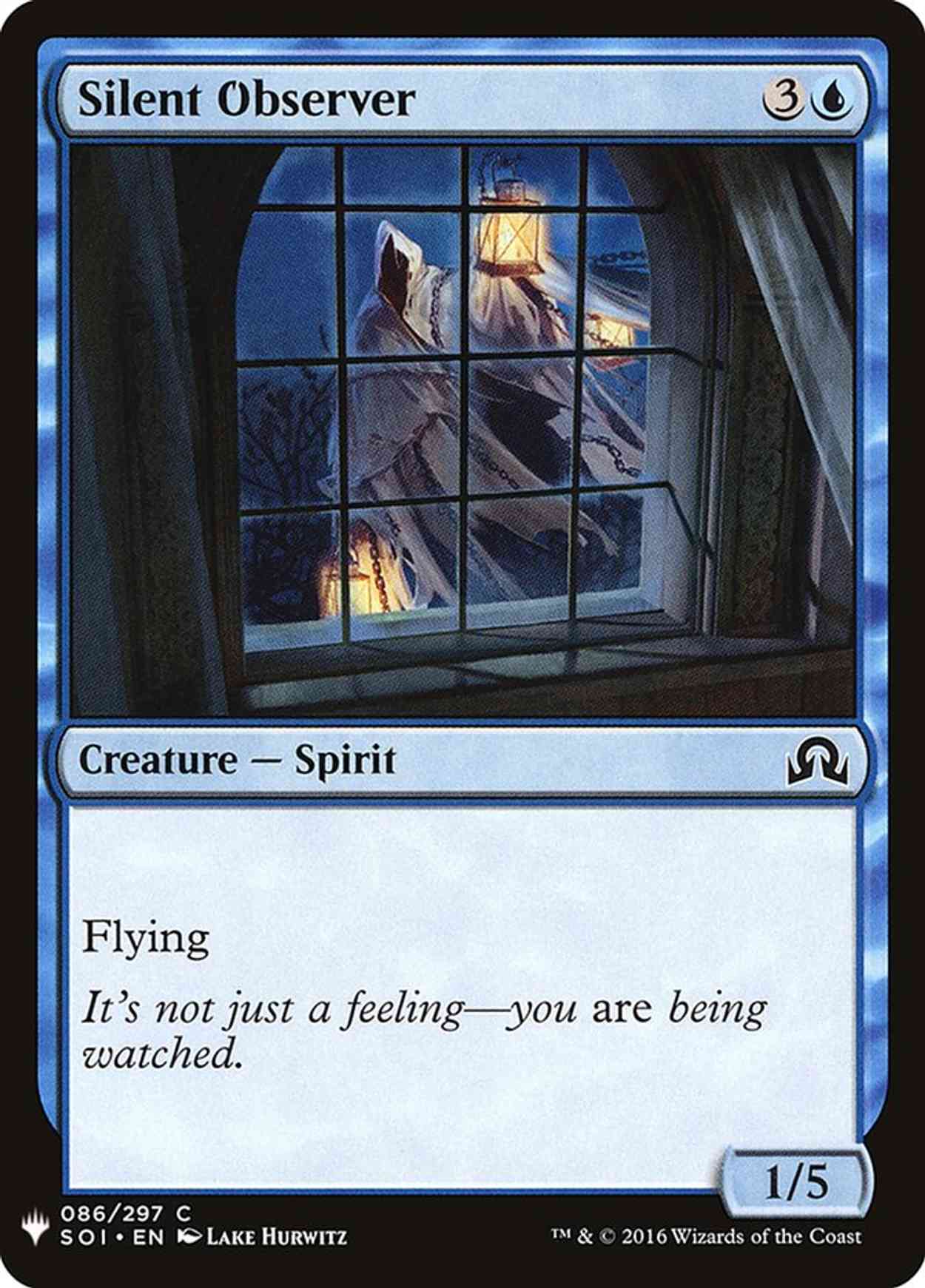 Silent Observer magic card front