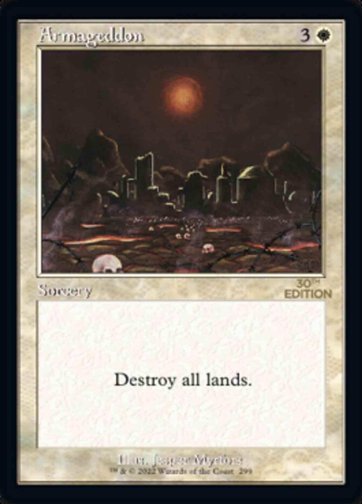 Armageddon (Retro Frame) magic card front
