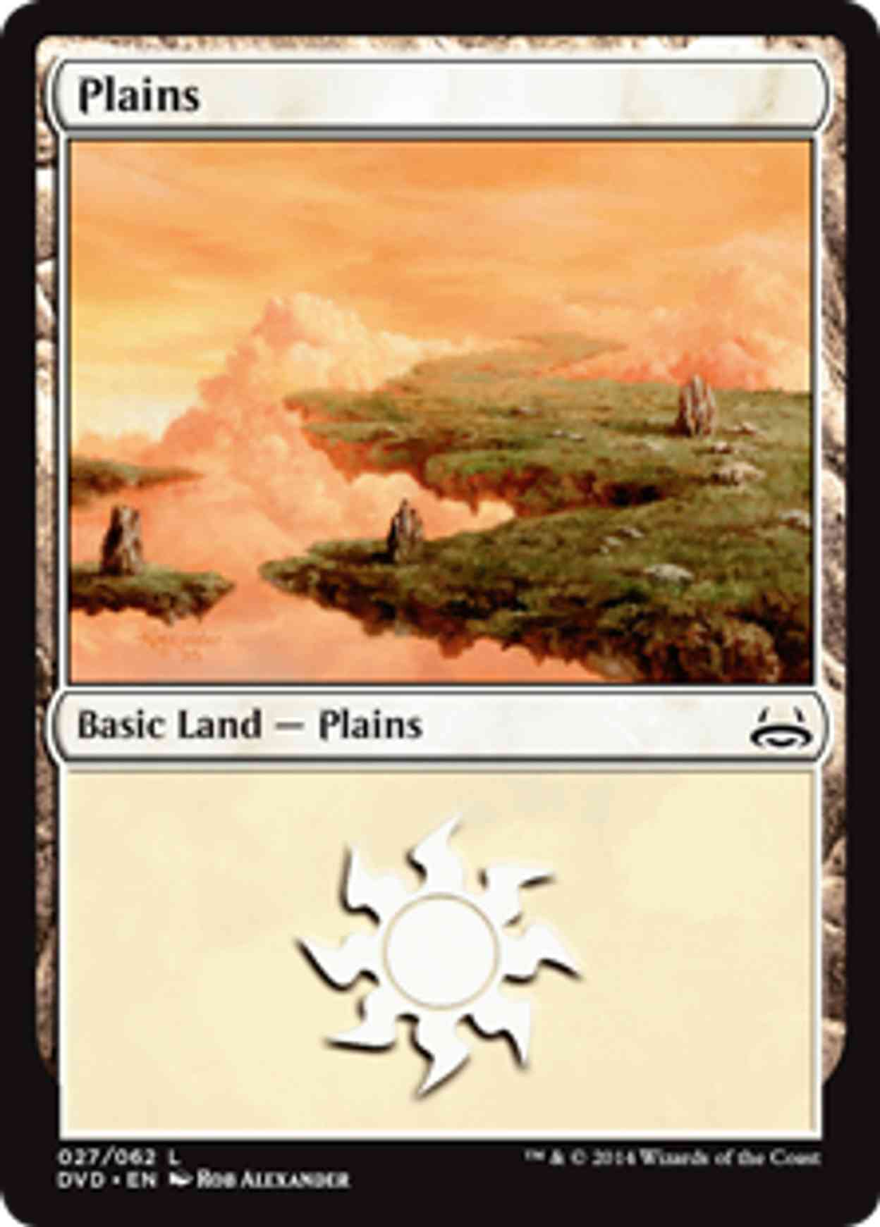 Plains (27) (Divine vs. Demonic) magic card front