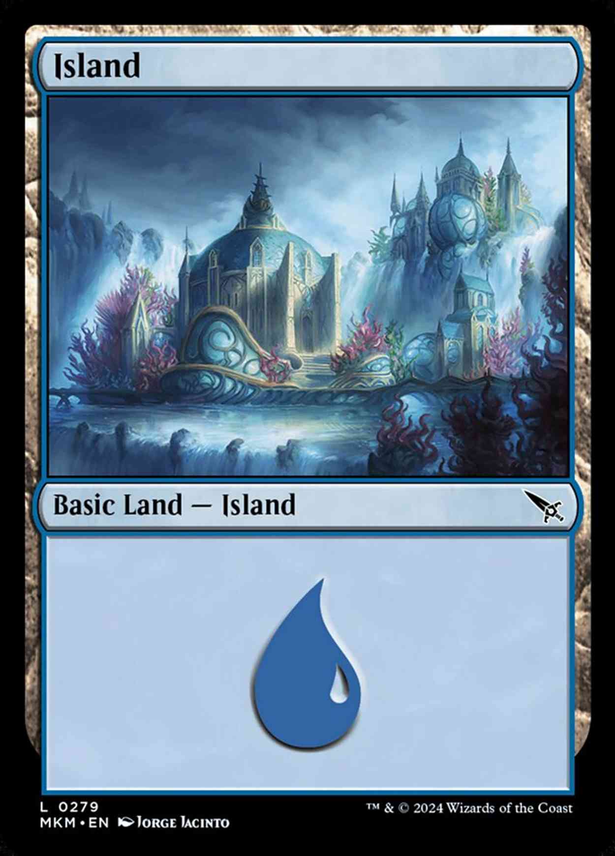 Island (0279) magic card front