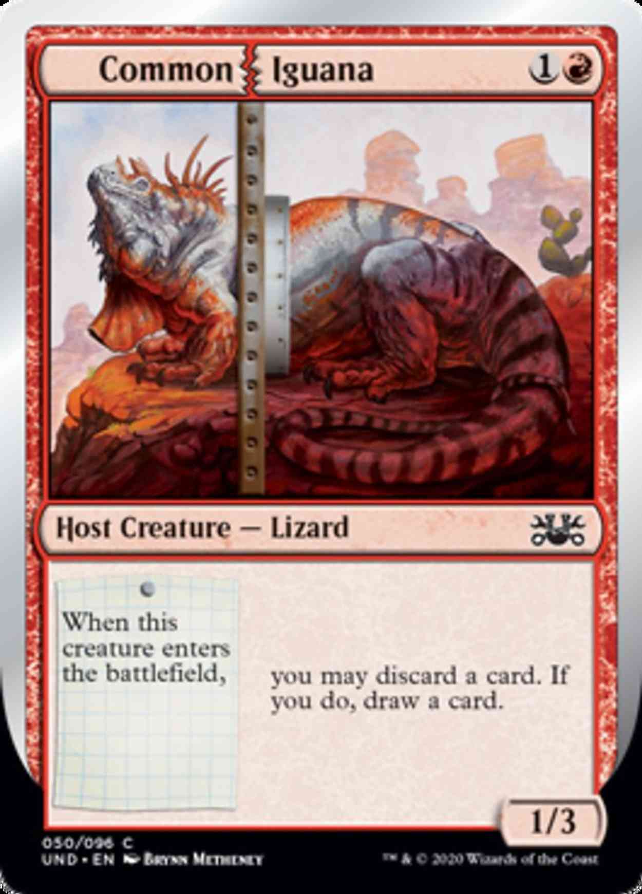 Common Iguana magic card front