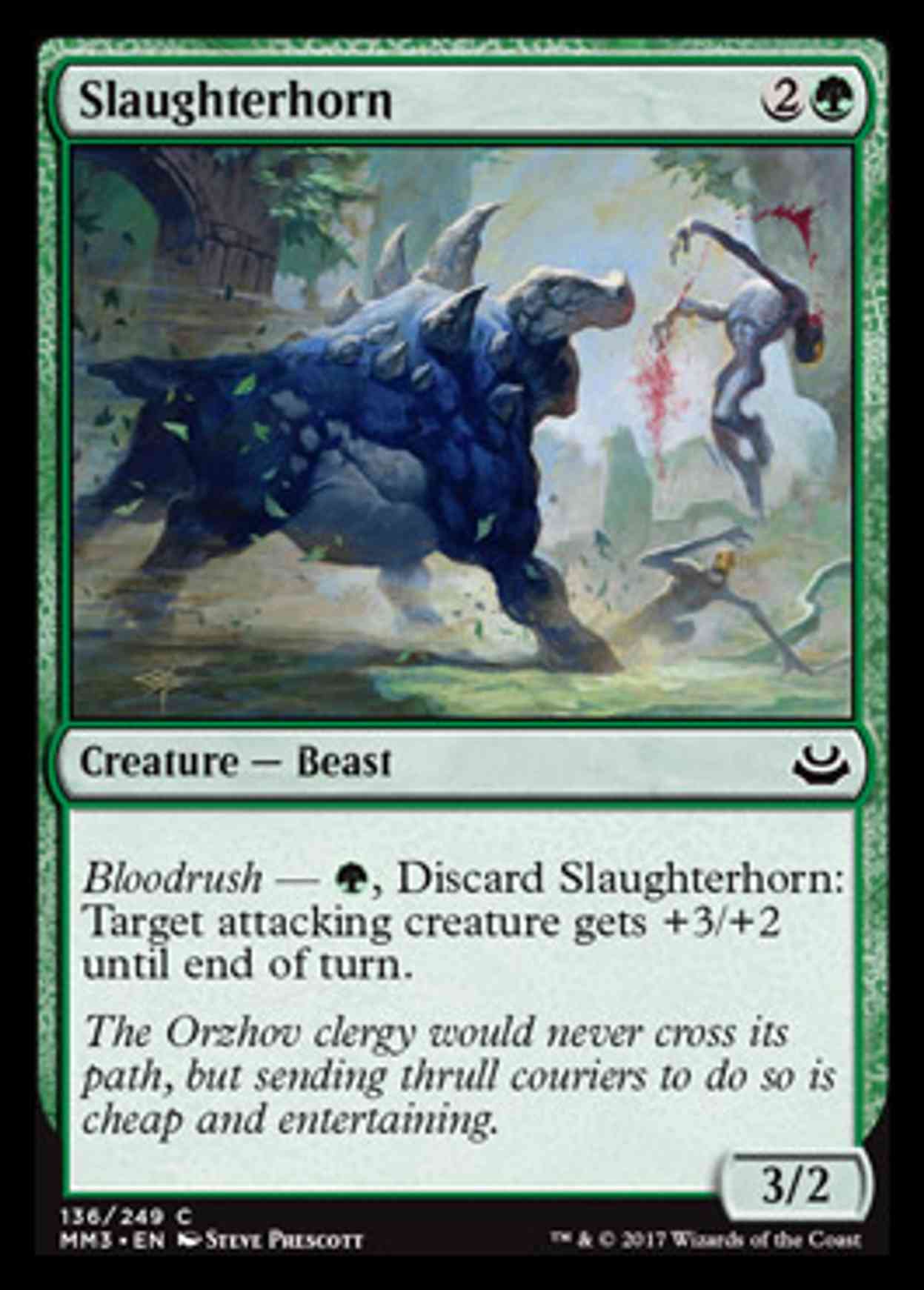 Slaughterhorn magic card front