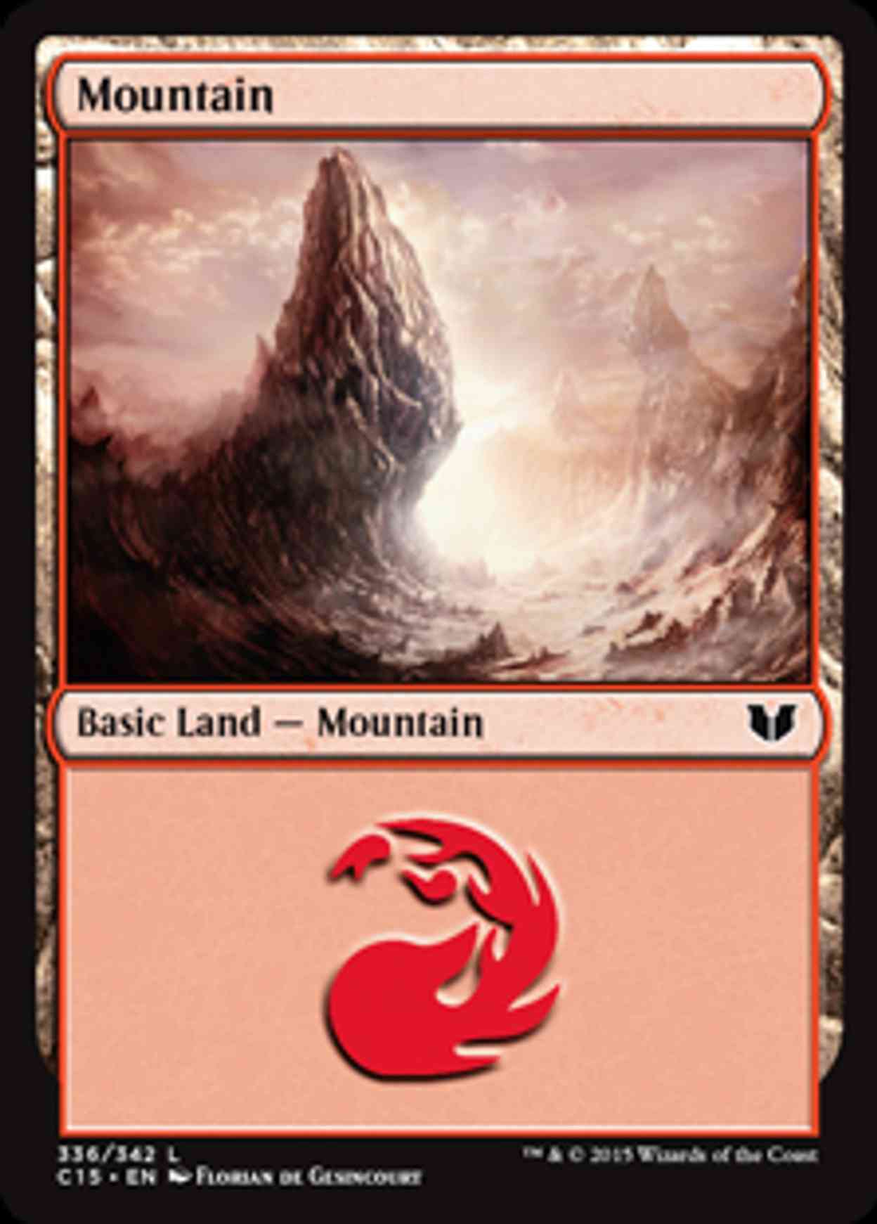 Mountain (336) magic card front