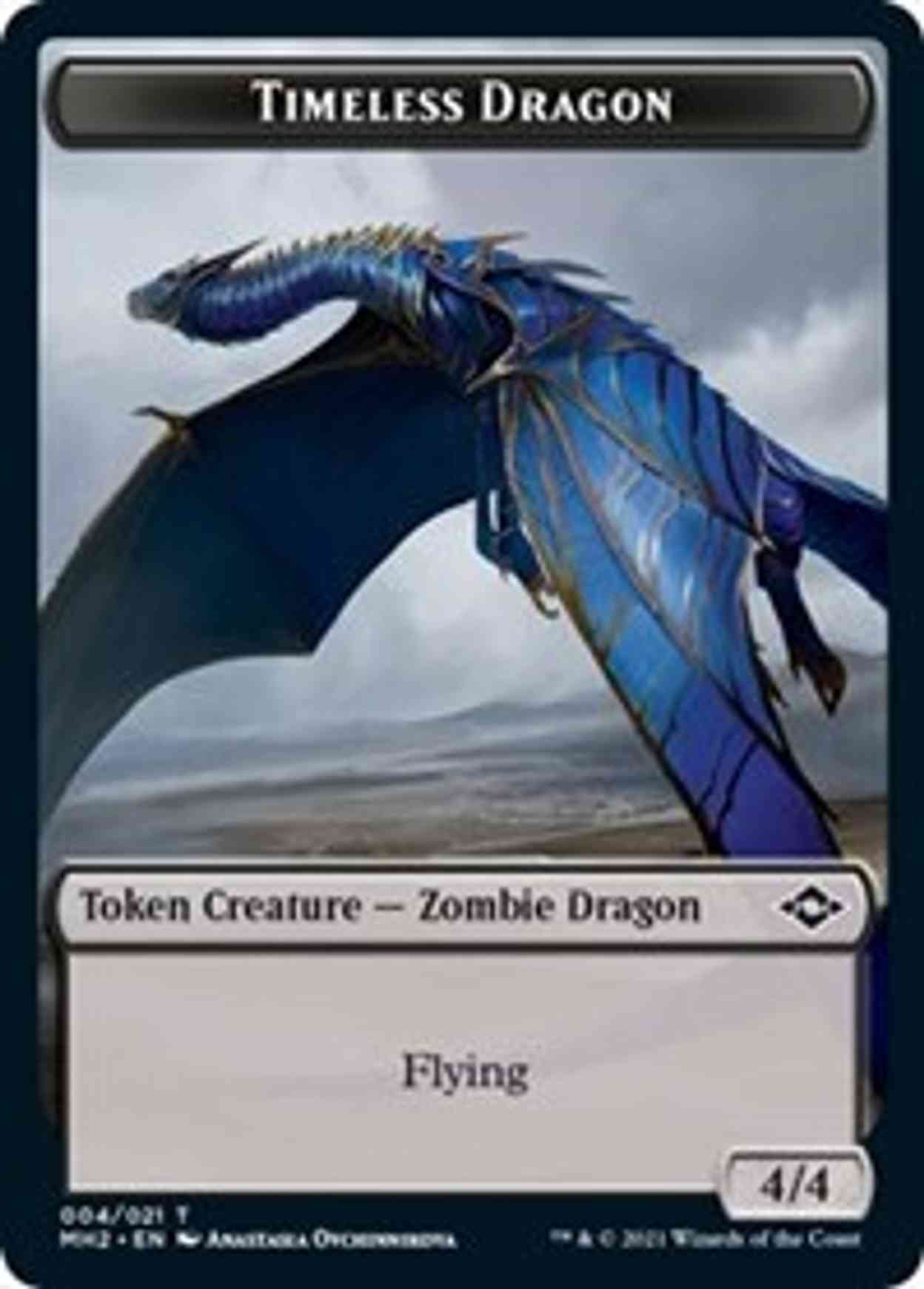 Timeless Dragon Token magic card front