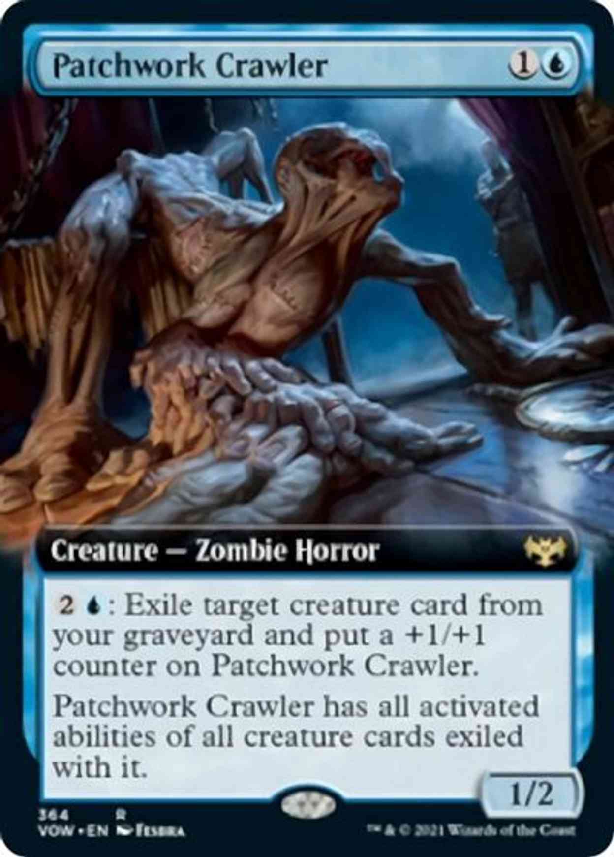 Patchwork Crawler (Extended Art) magic card front