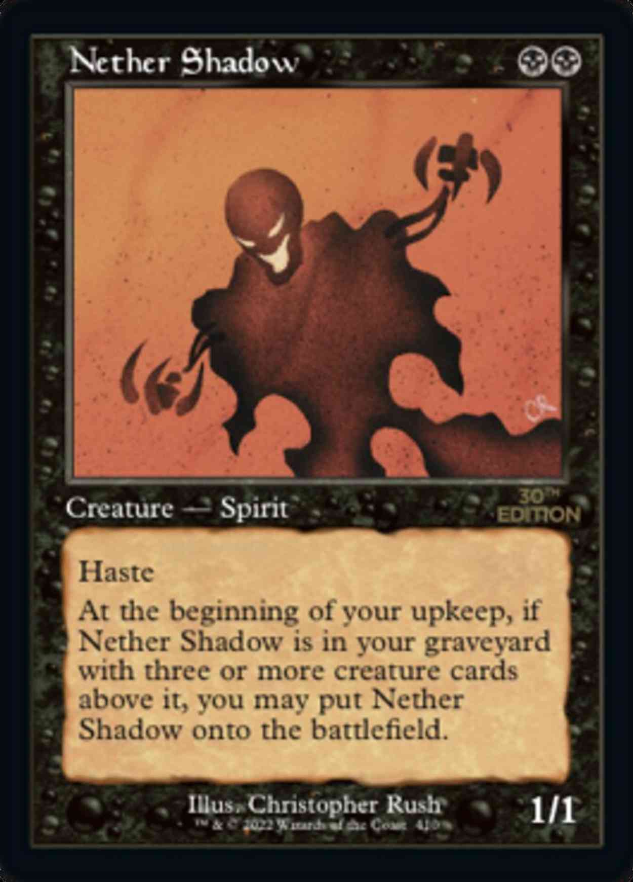 Nether Shadow (Retro Frame) magic card front