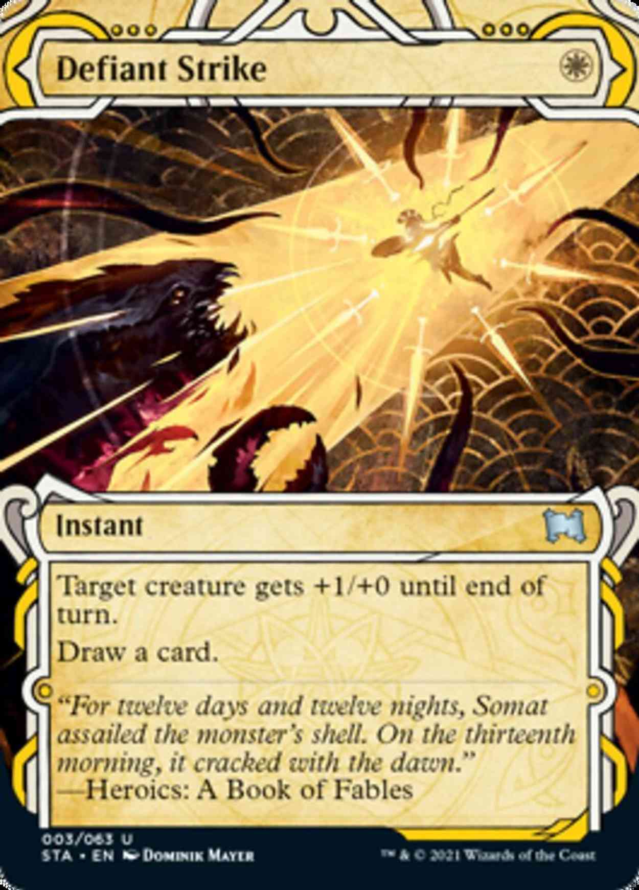 Defiant Strike (Foil Etched) magic card front