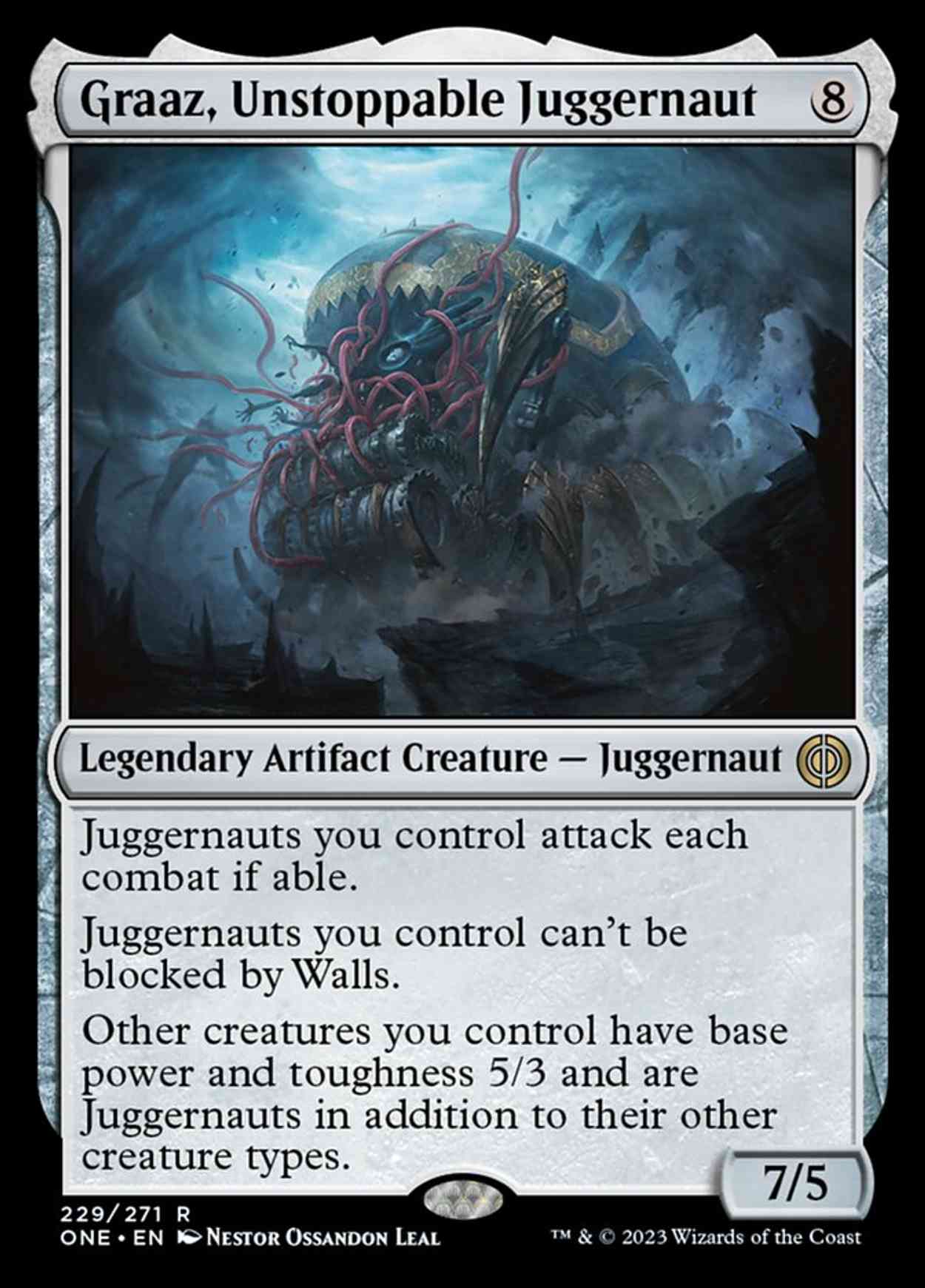 Graaz, Unstoppable Juggernaut magic card front