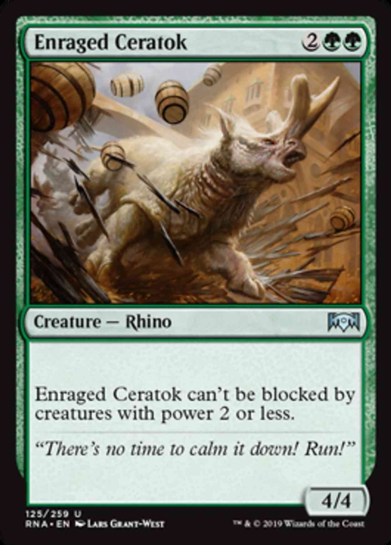 Enraged Ceratok magic card front