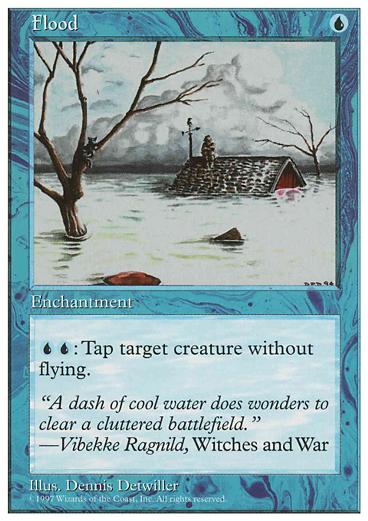 Flood magic card front