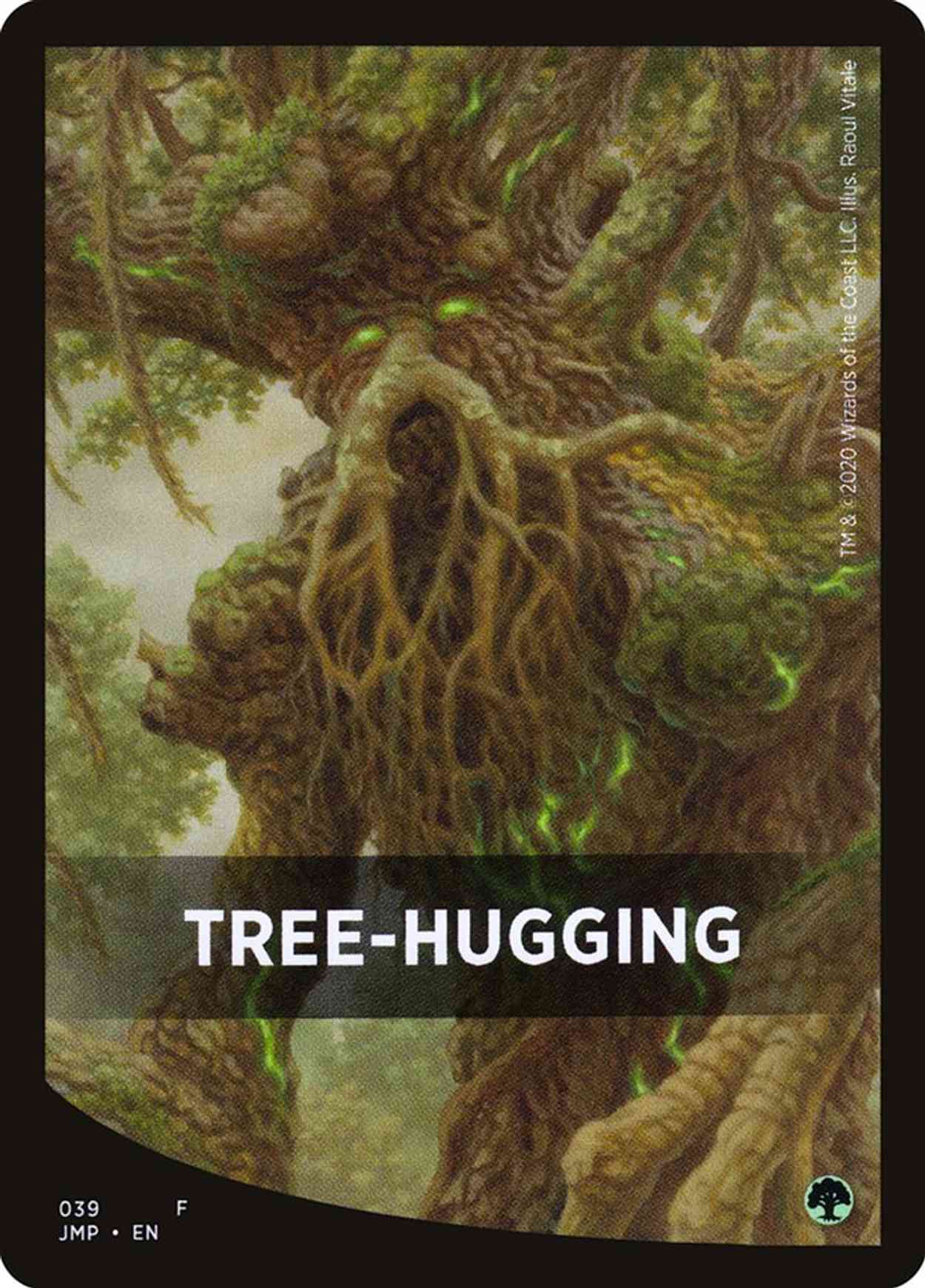 Tree-Hugging Theme Card magic card front