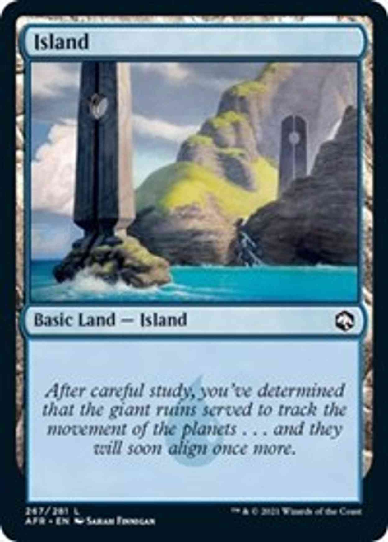 Island (267) magic card front