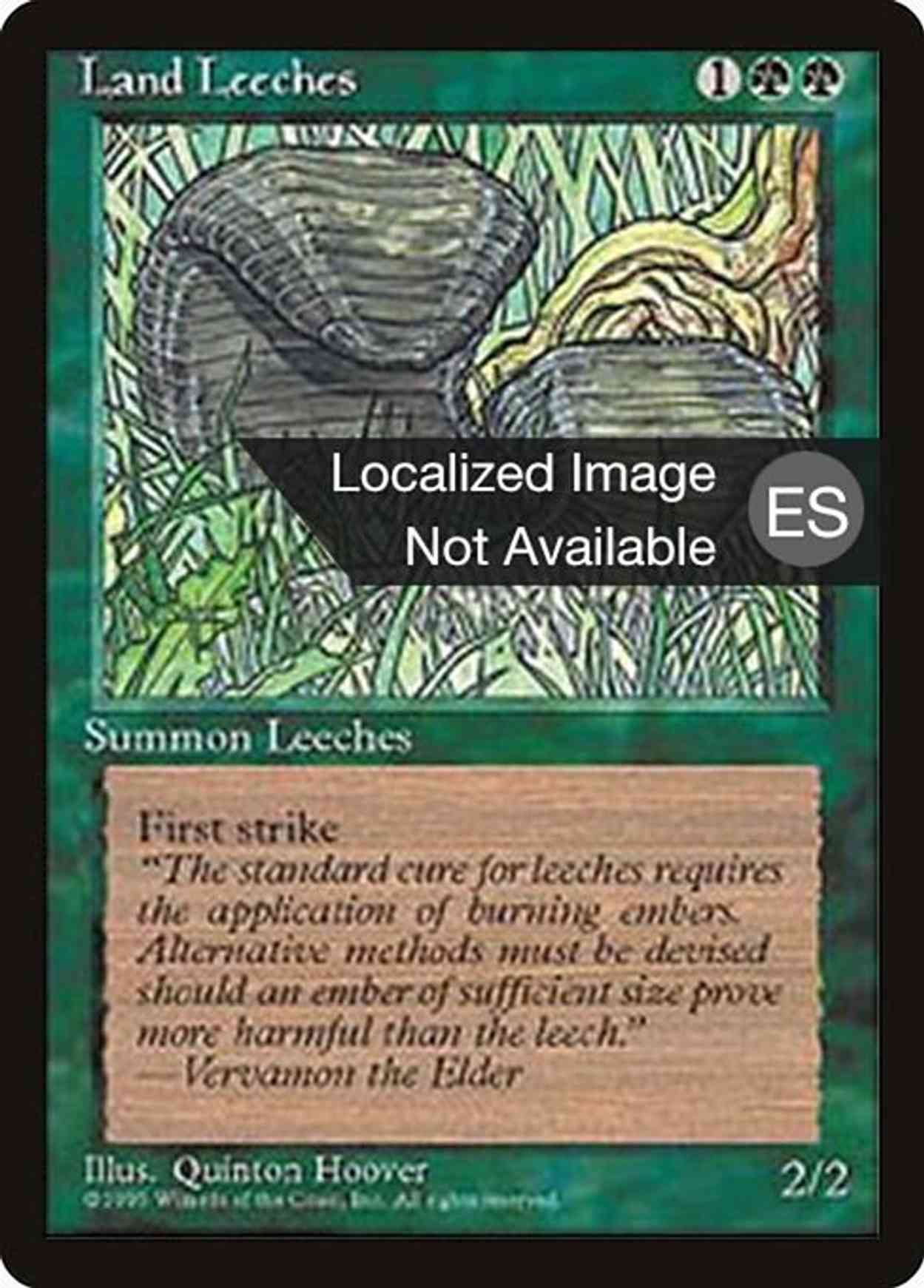 Land Leeches magic card front