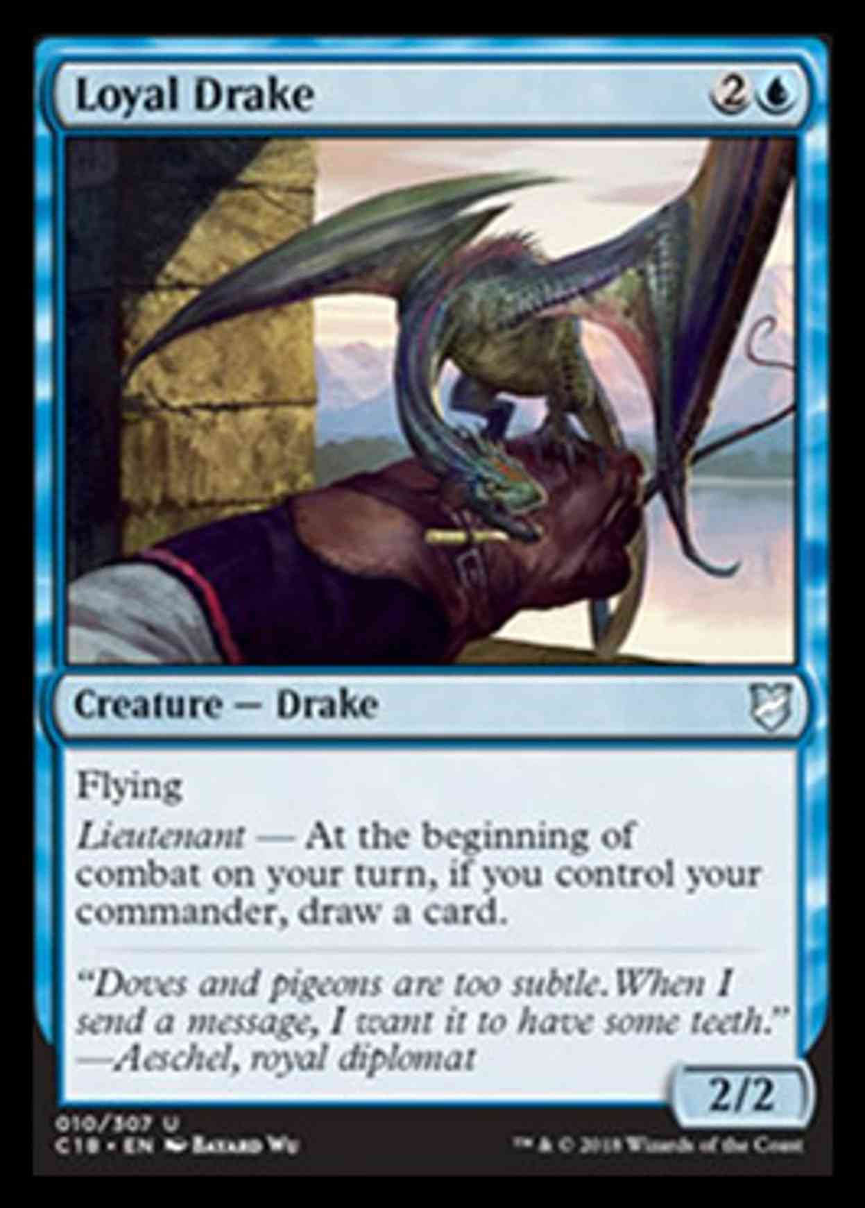 Loyal Drake magic card front