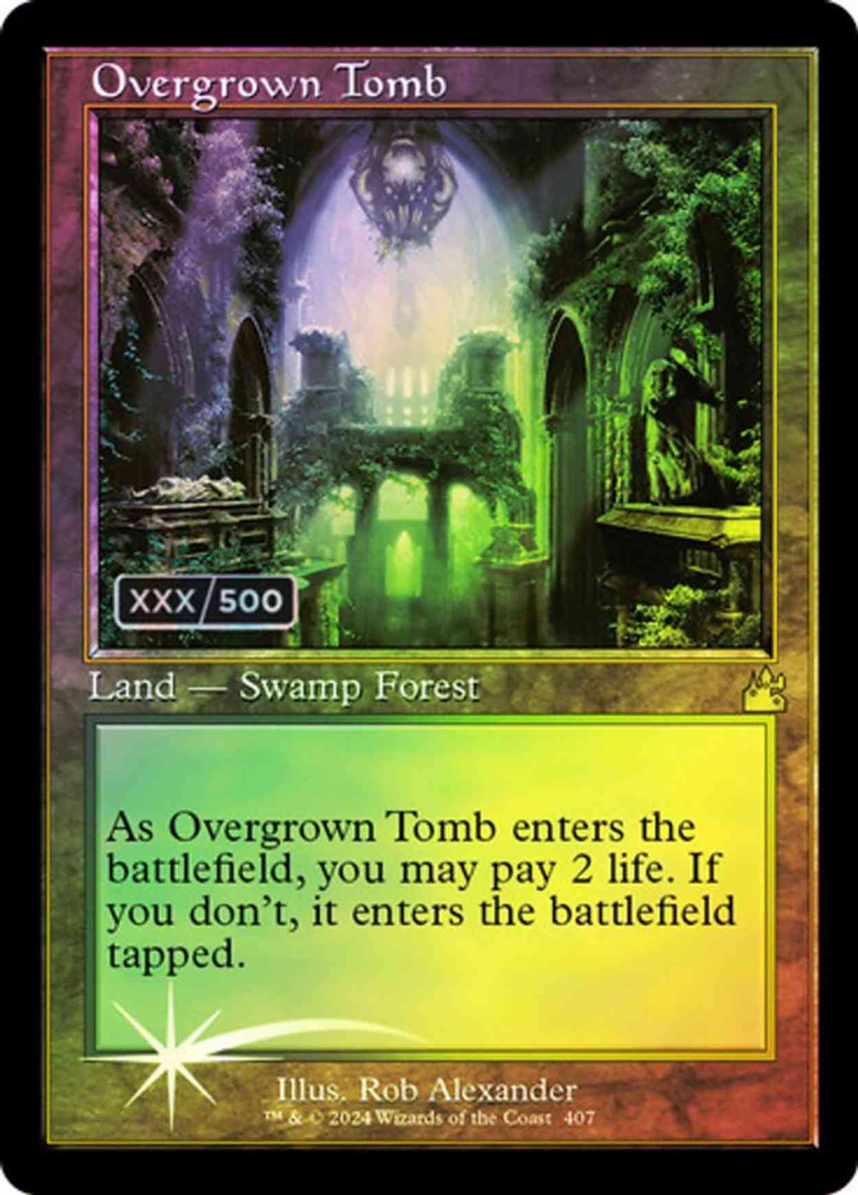 Overgrown Tomb (Retro Frame) (Serial Numbered) magic card front