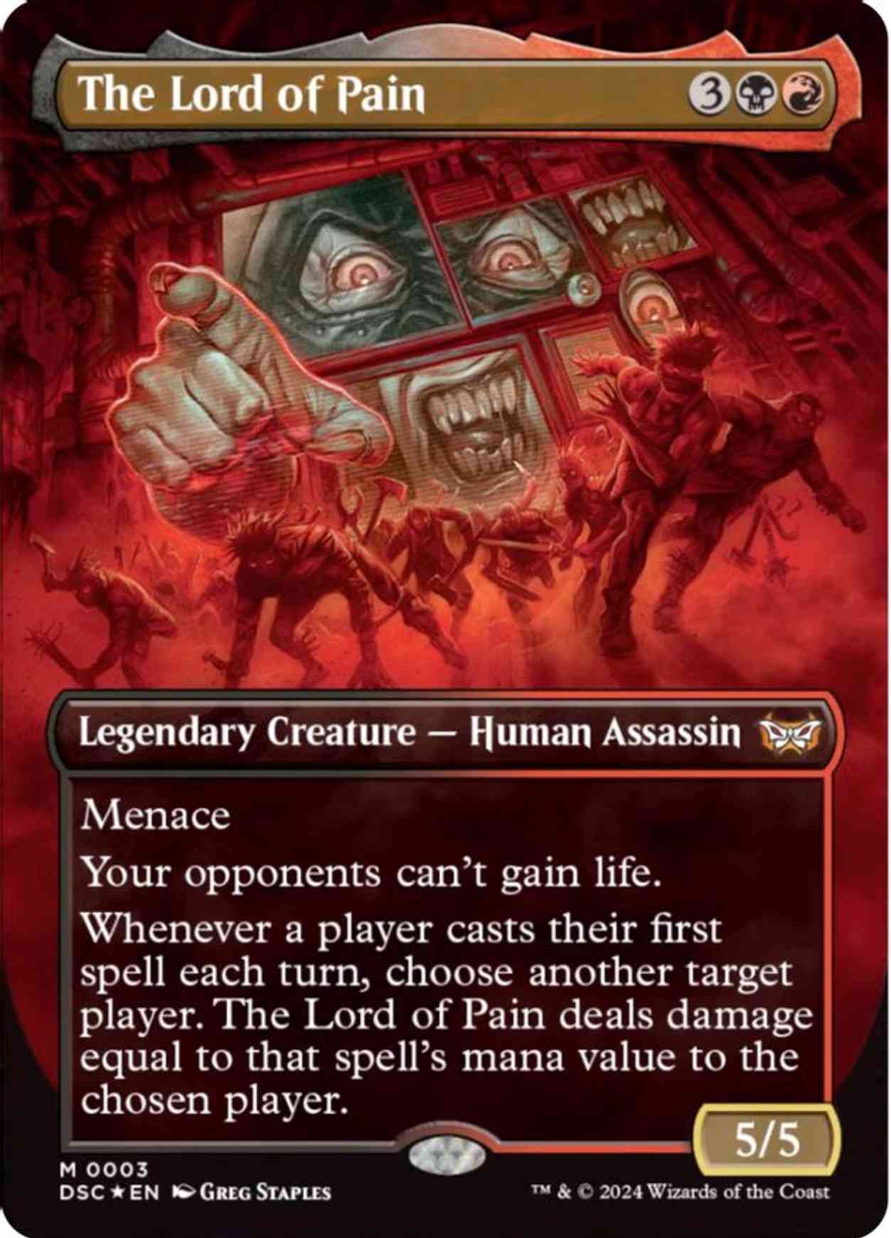 The Lord of Pain (Borderless) magic card front