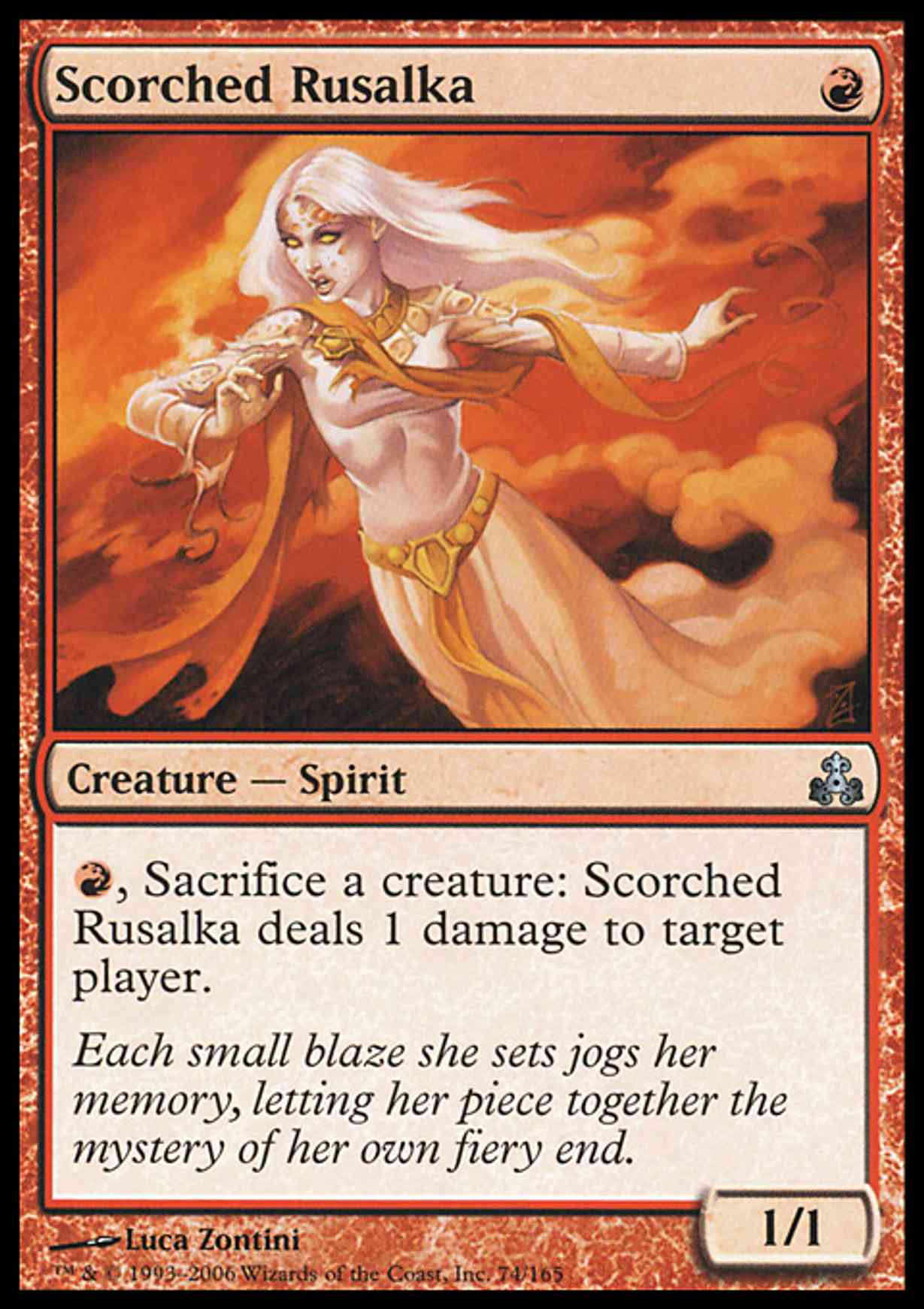 Scorched Rusalka magic card front
