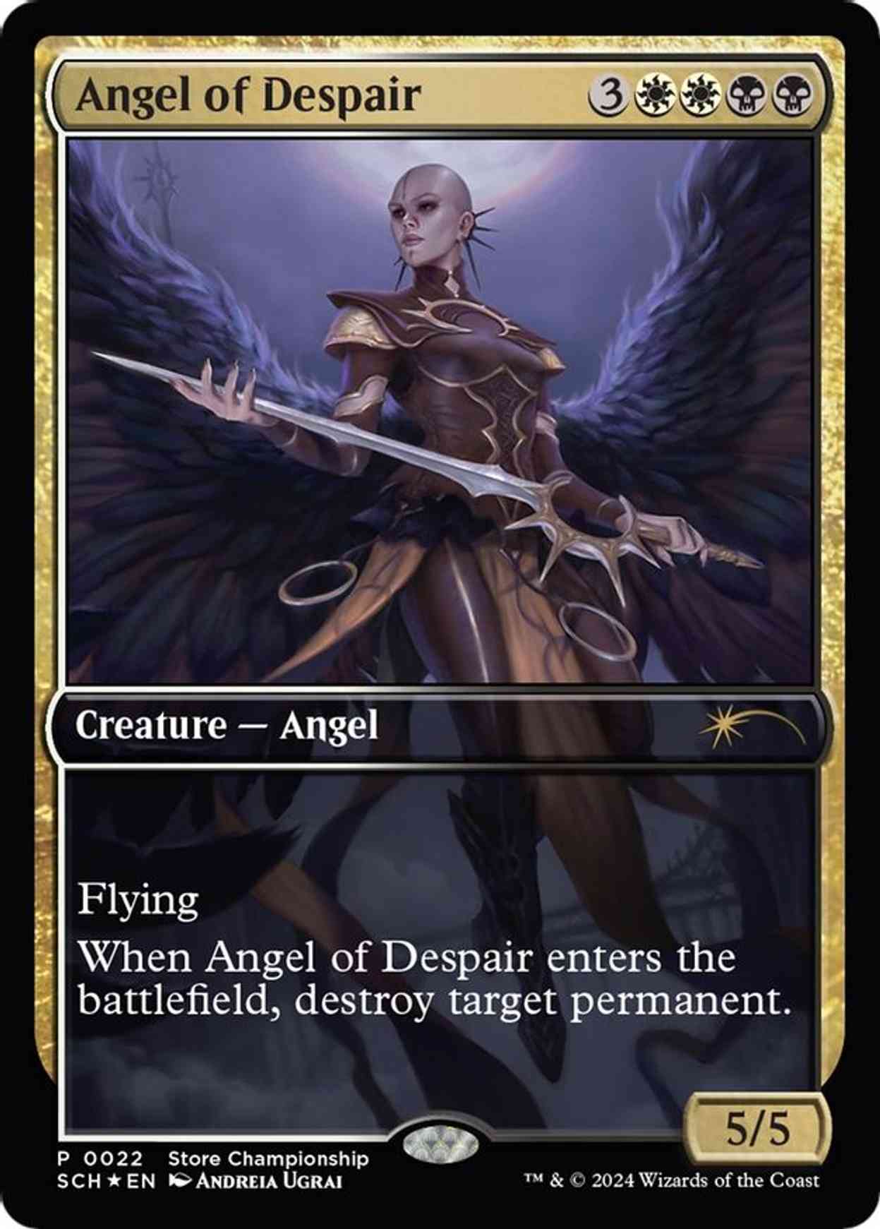 Angel of Despair magic card front