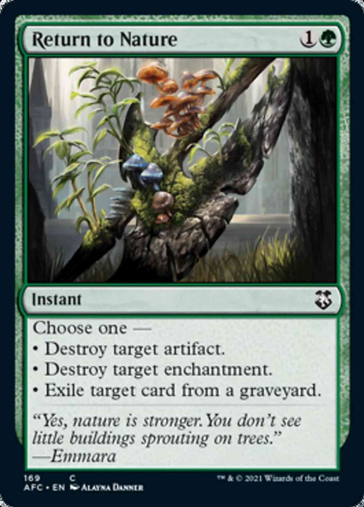 Return to Nature magic card front