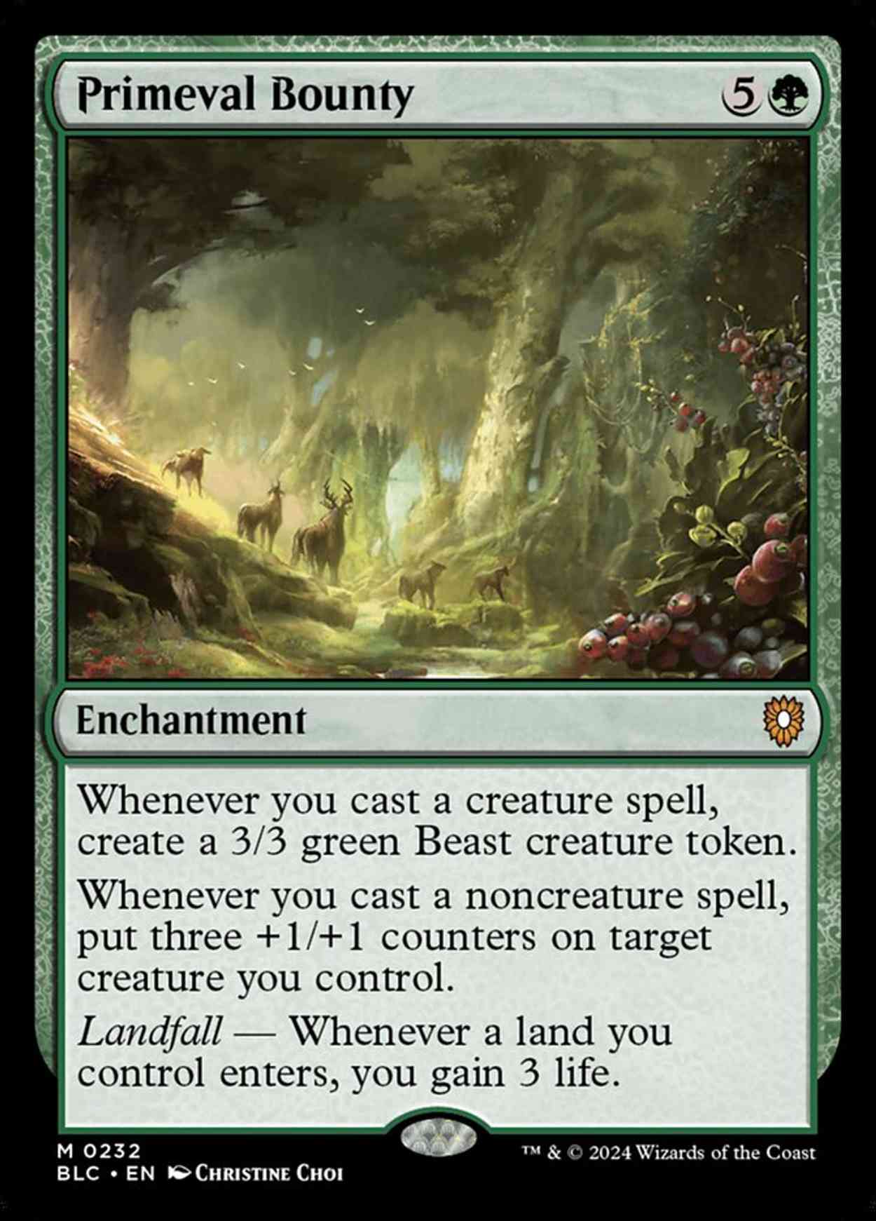 Primeval Bounty magic card front