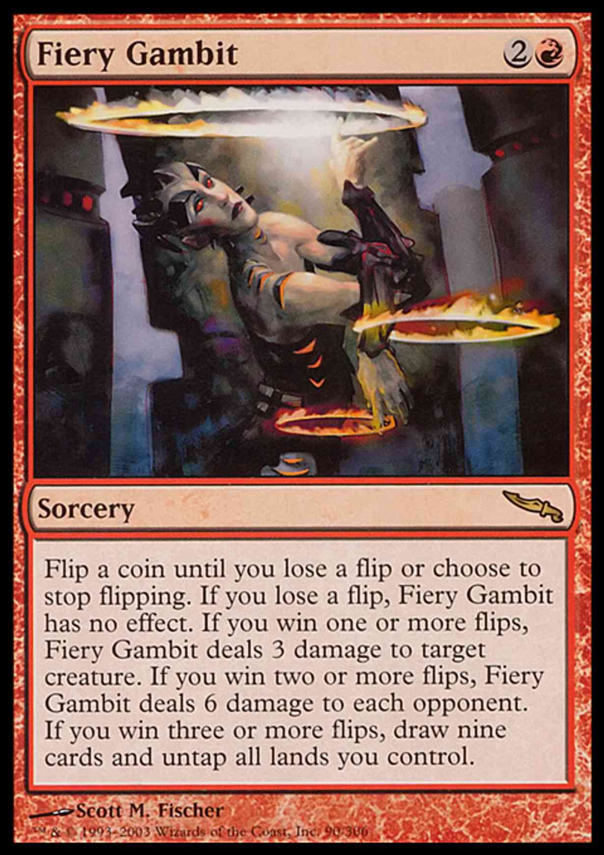 Fiery Gambit magic card front