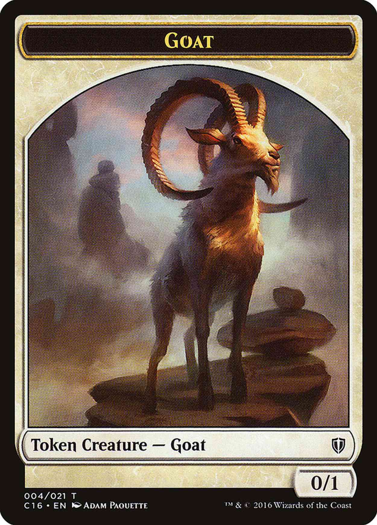 Goat // Thopter Double-sided Token magic card front
