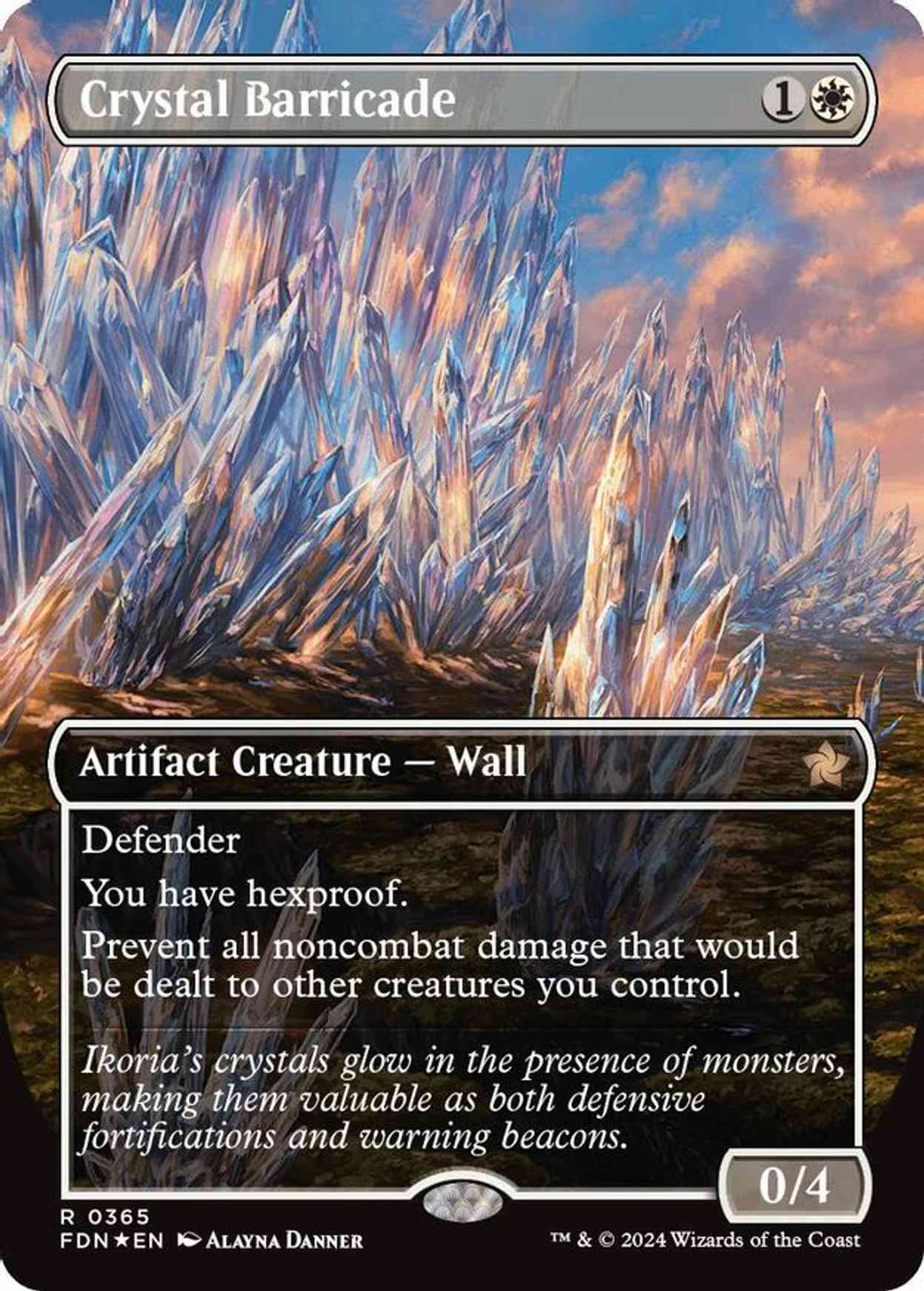 Crystal Barricade (Borderless) (Mana Foil) magic card front