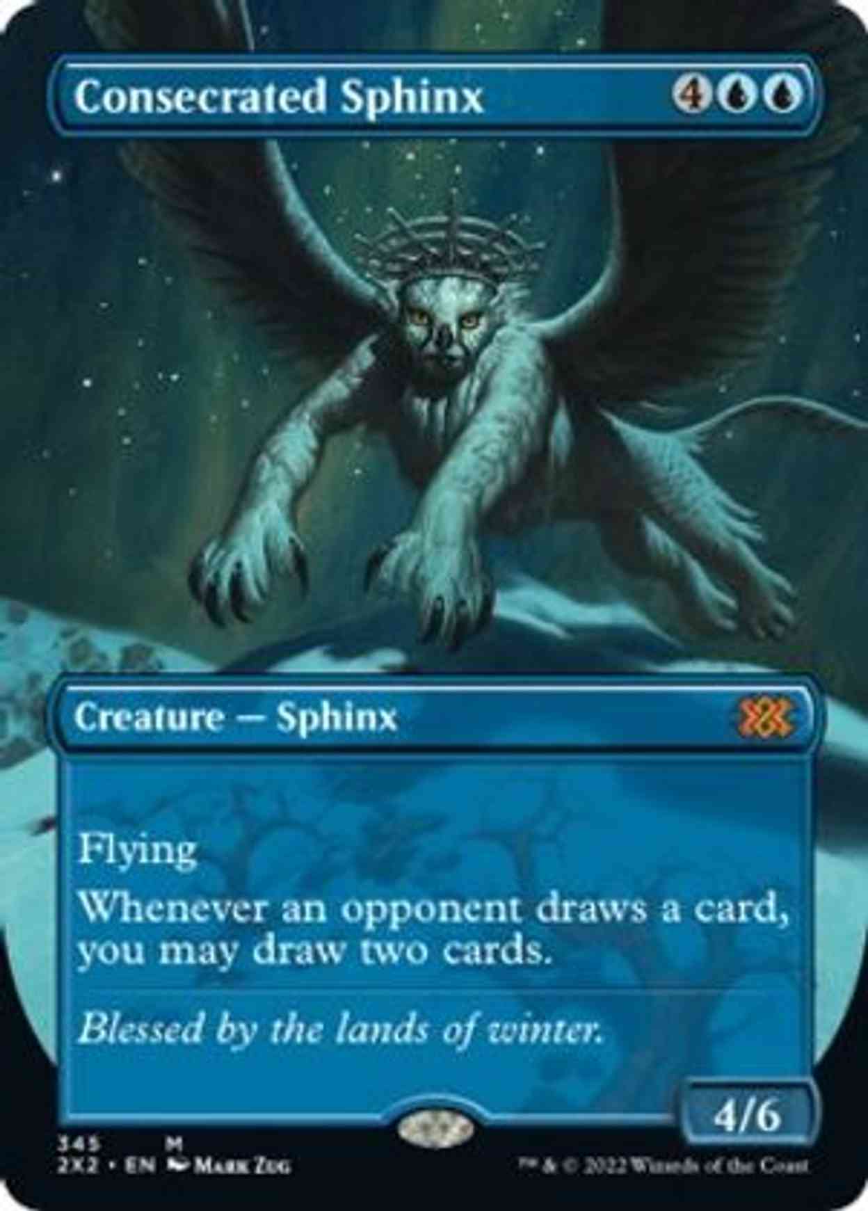 Consecrated Sphinx (Borderless) magic card front
