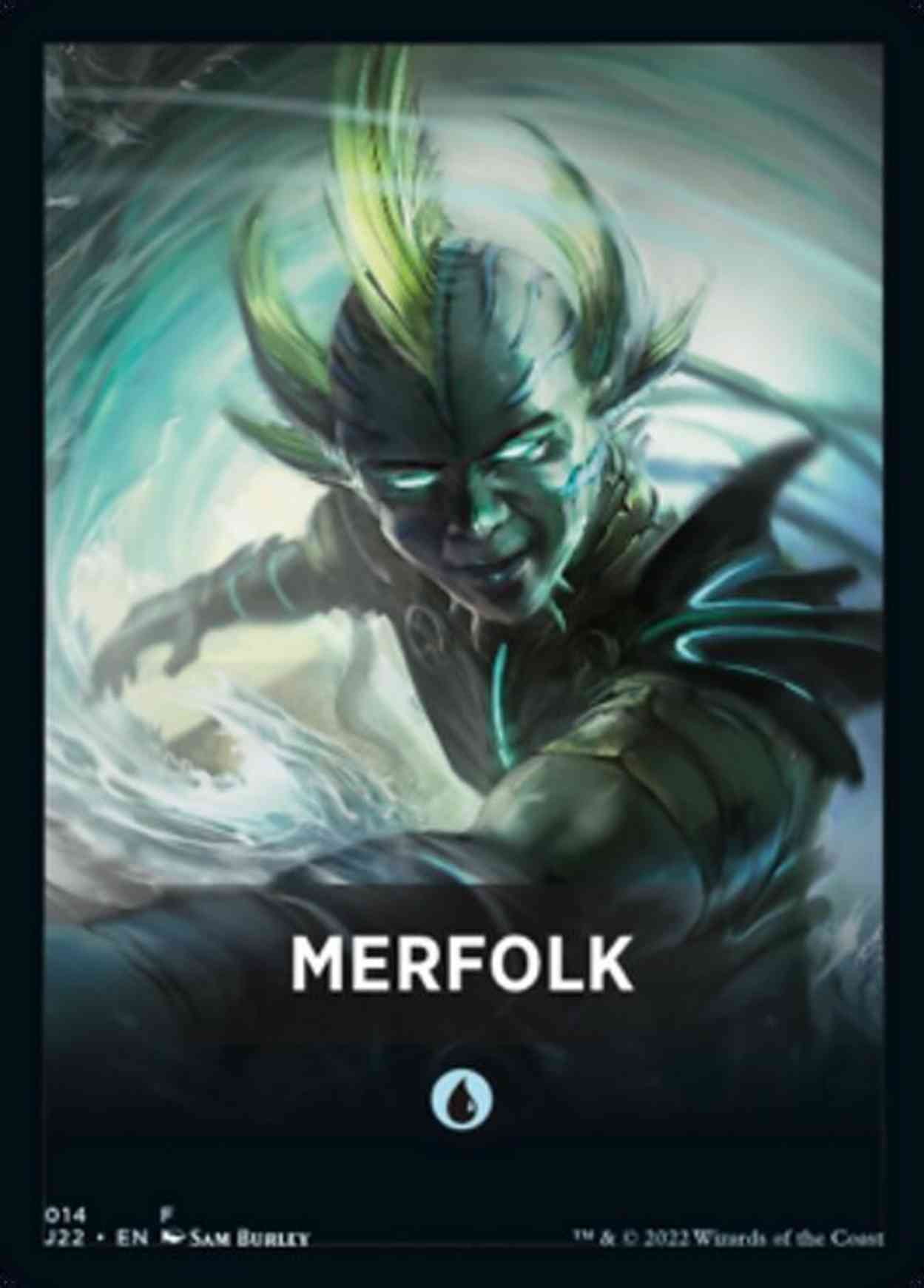 Merfolk Theme Card magic card front