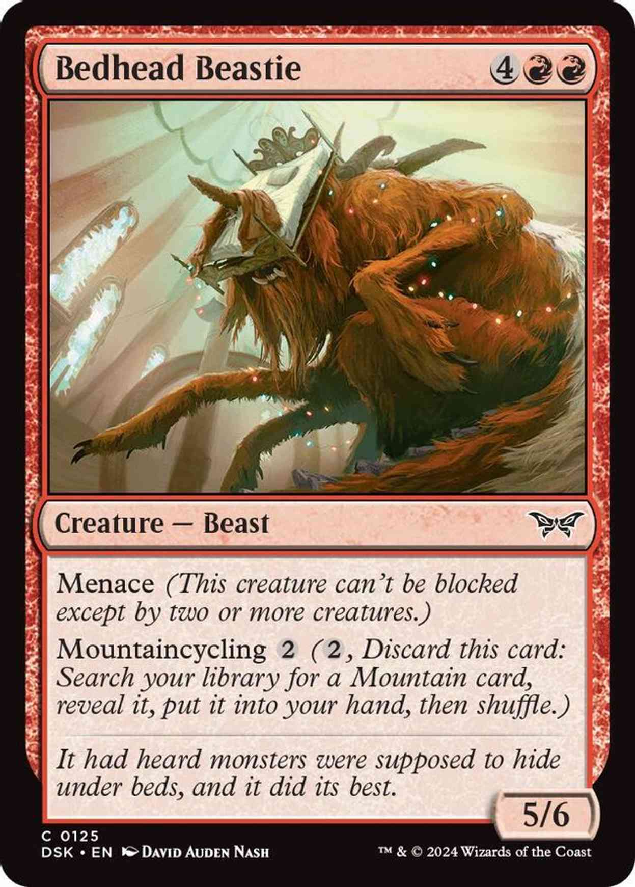 Bedhead Beastie magic card front