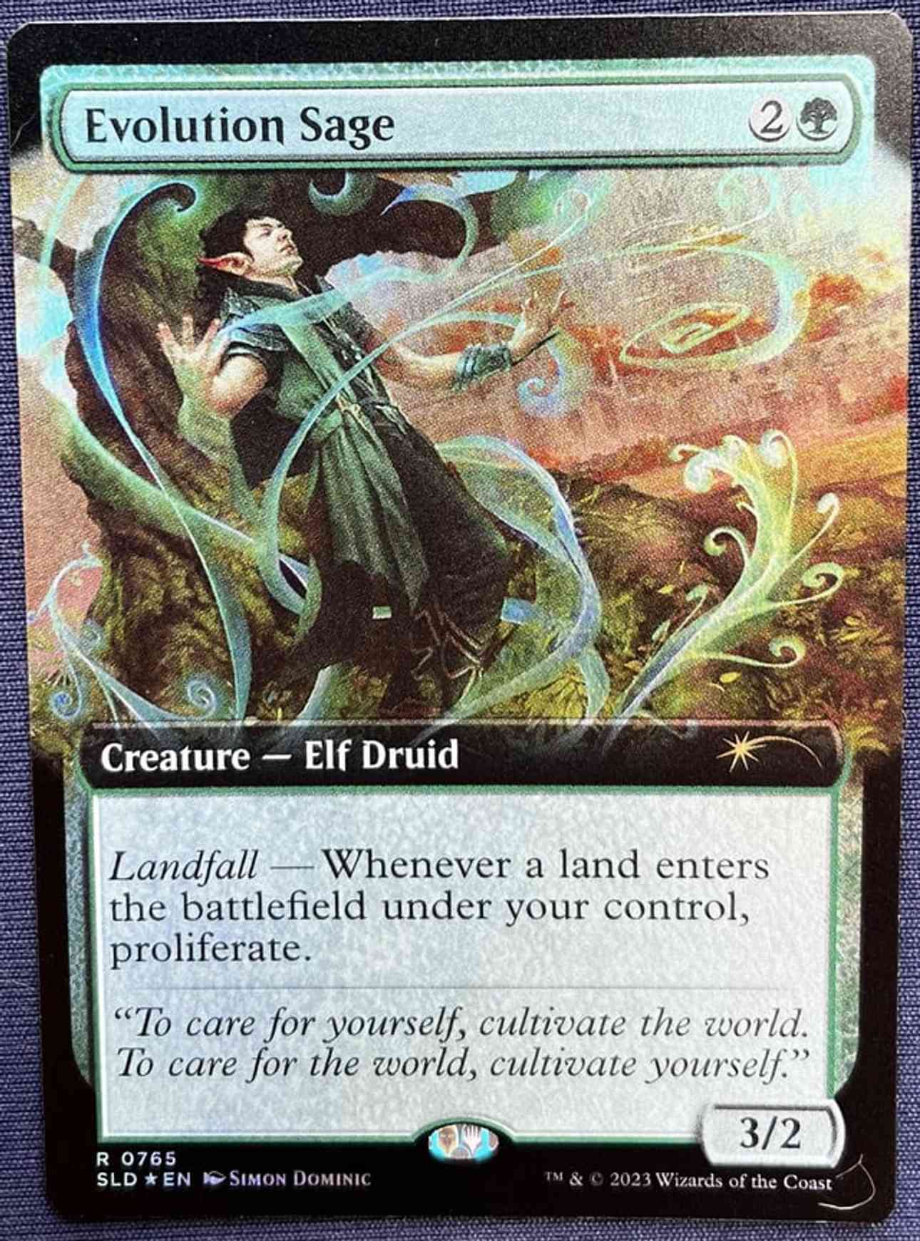 Evolution Sage (Extended Art) magic card front