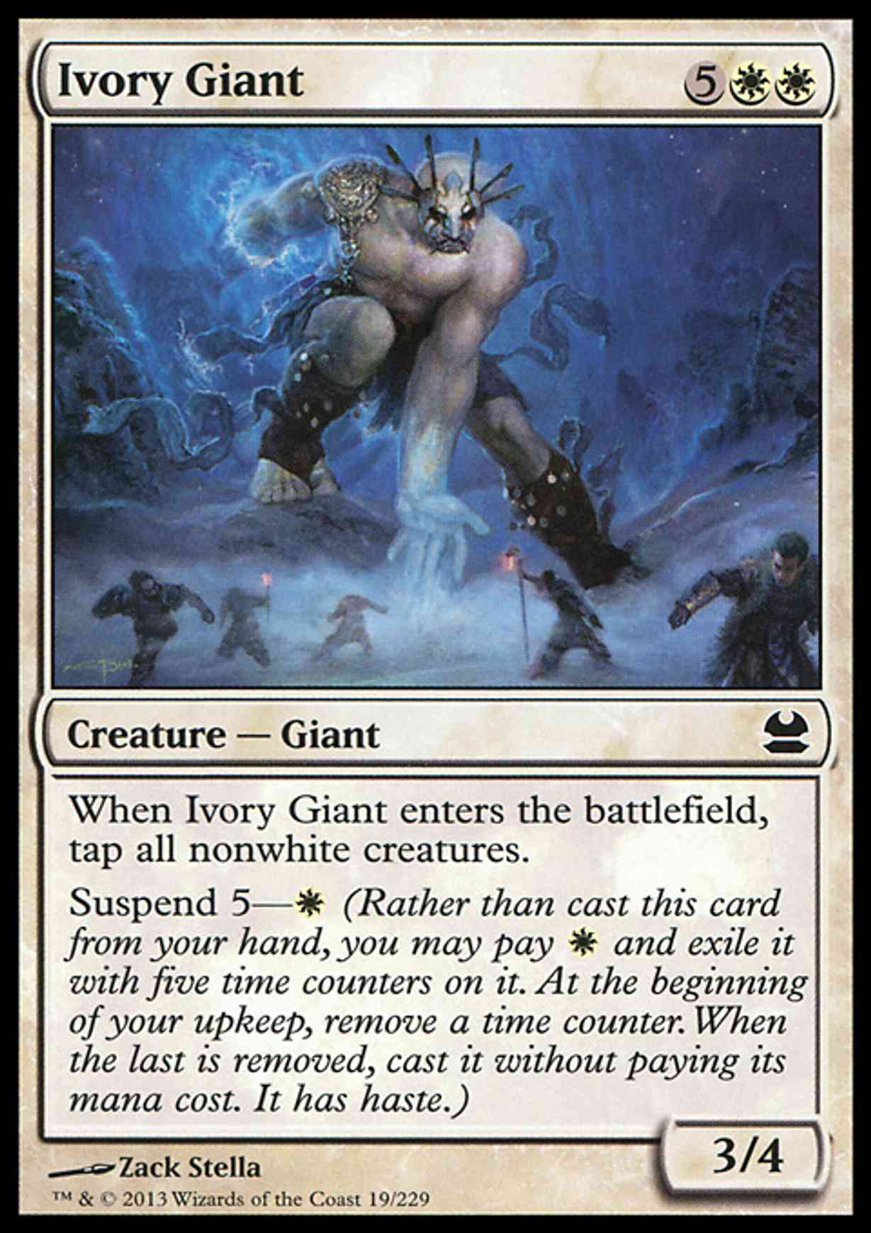 Ivory Giant magic card front