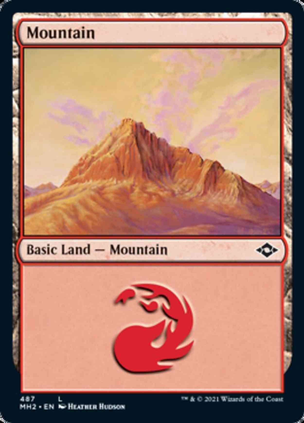 Mountain (487) magic card front